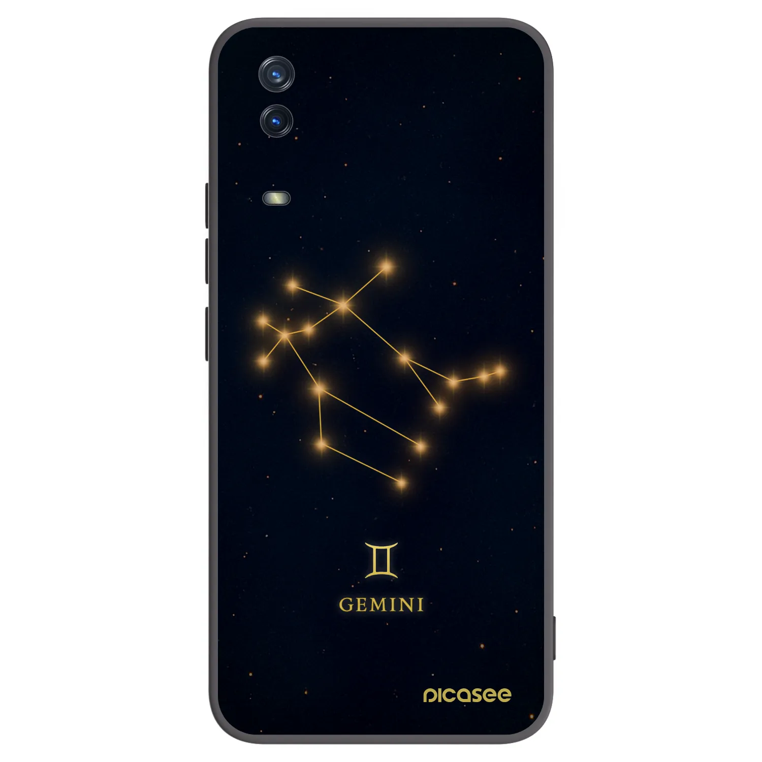 Picasee crna silikonska maskica za Vivo Y11s - GEMINI
