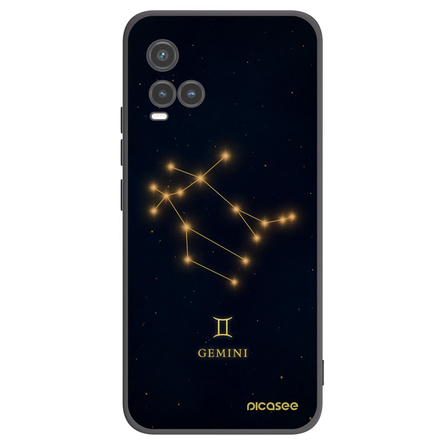 Picasee crna silikonska maskica za Vivo Y33s - GEMINI