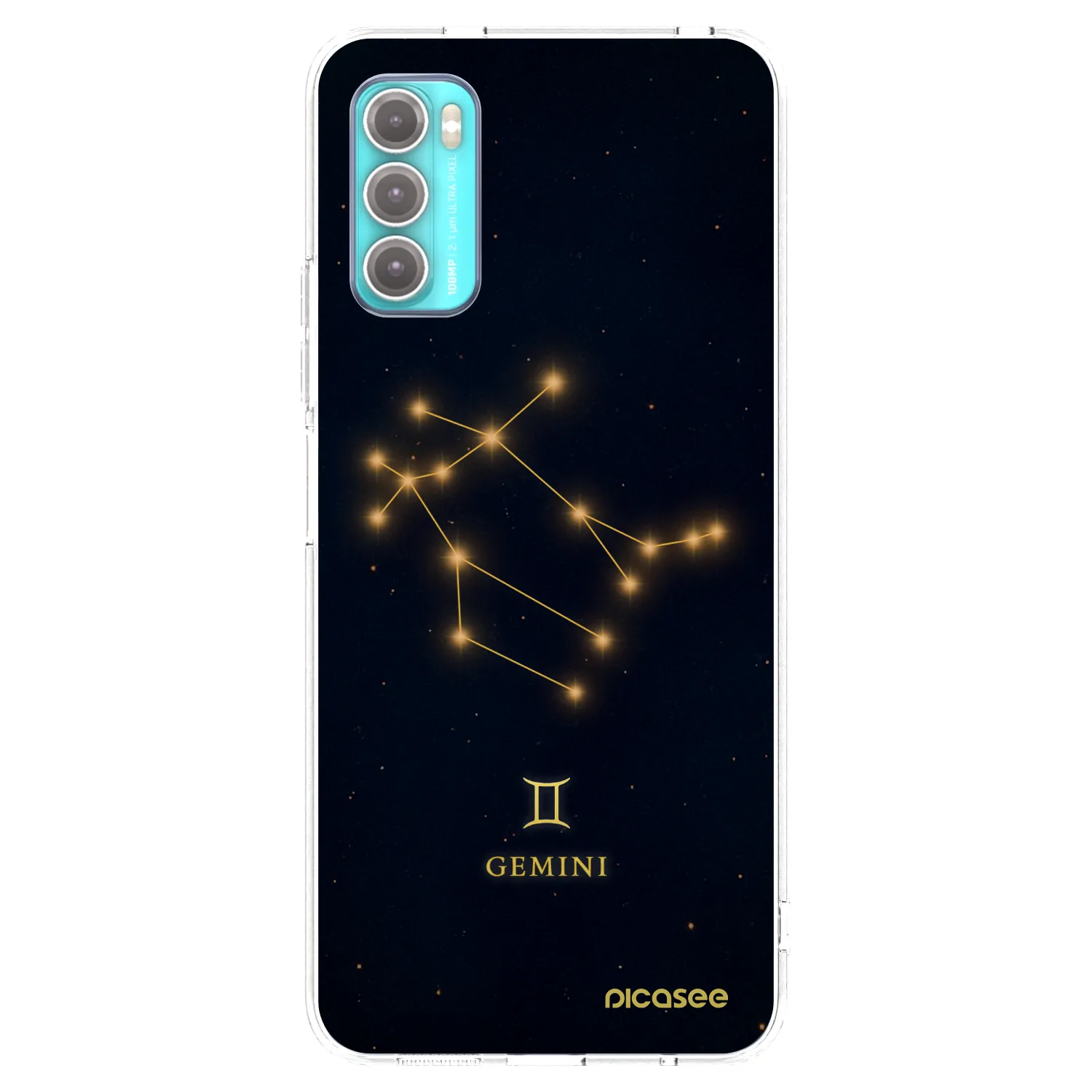 Picasee silikonska prozirna maskica za Motorola Moto G60 - GEMINI