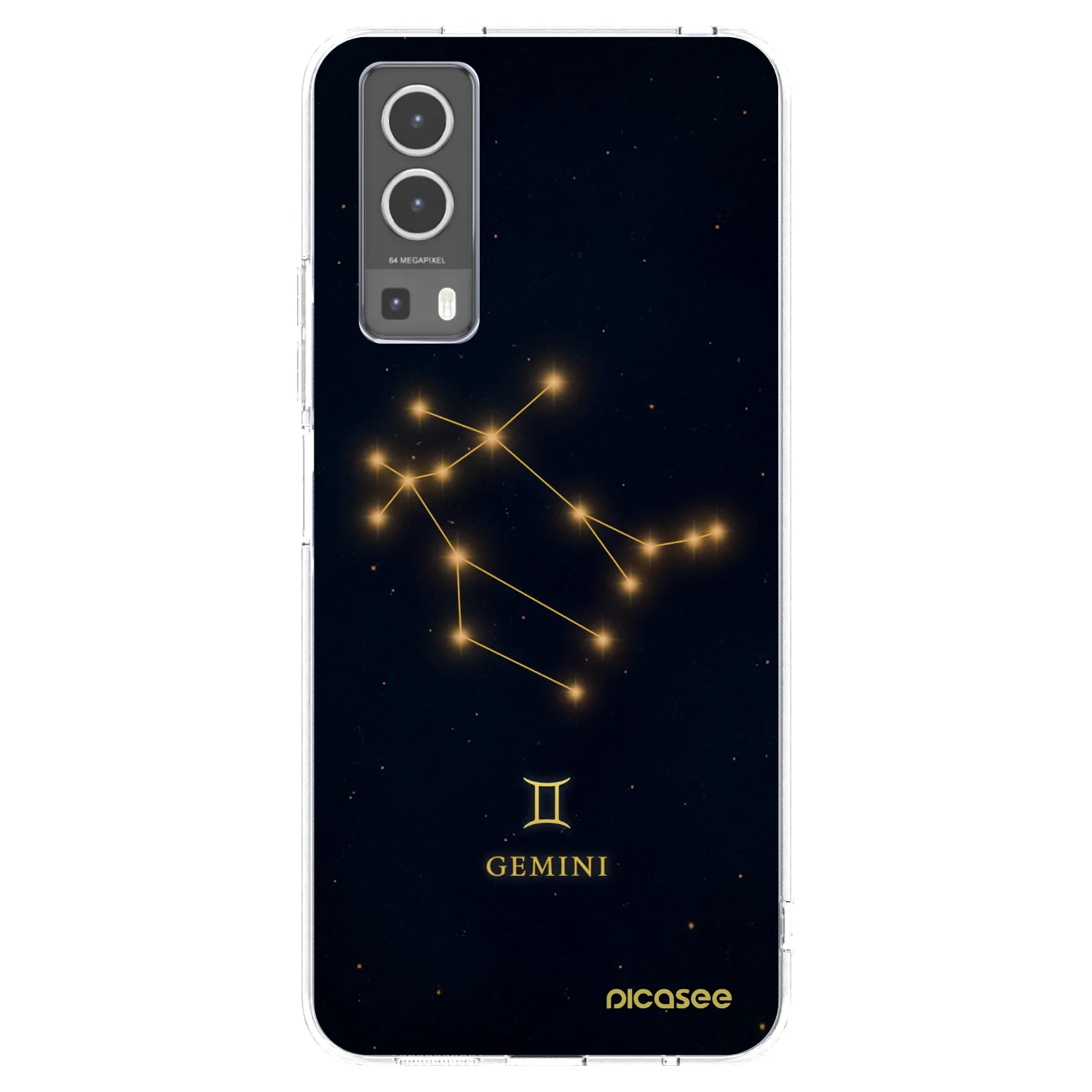 Picasee silikonska prozirna maskica za Vivo Y72 5G - GEMINI