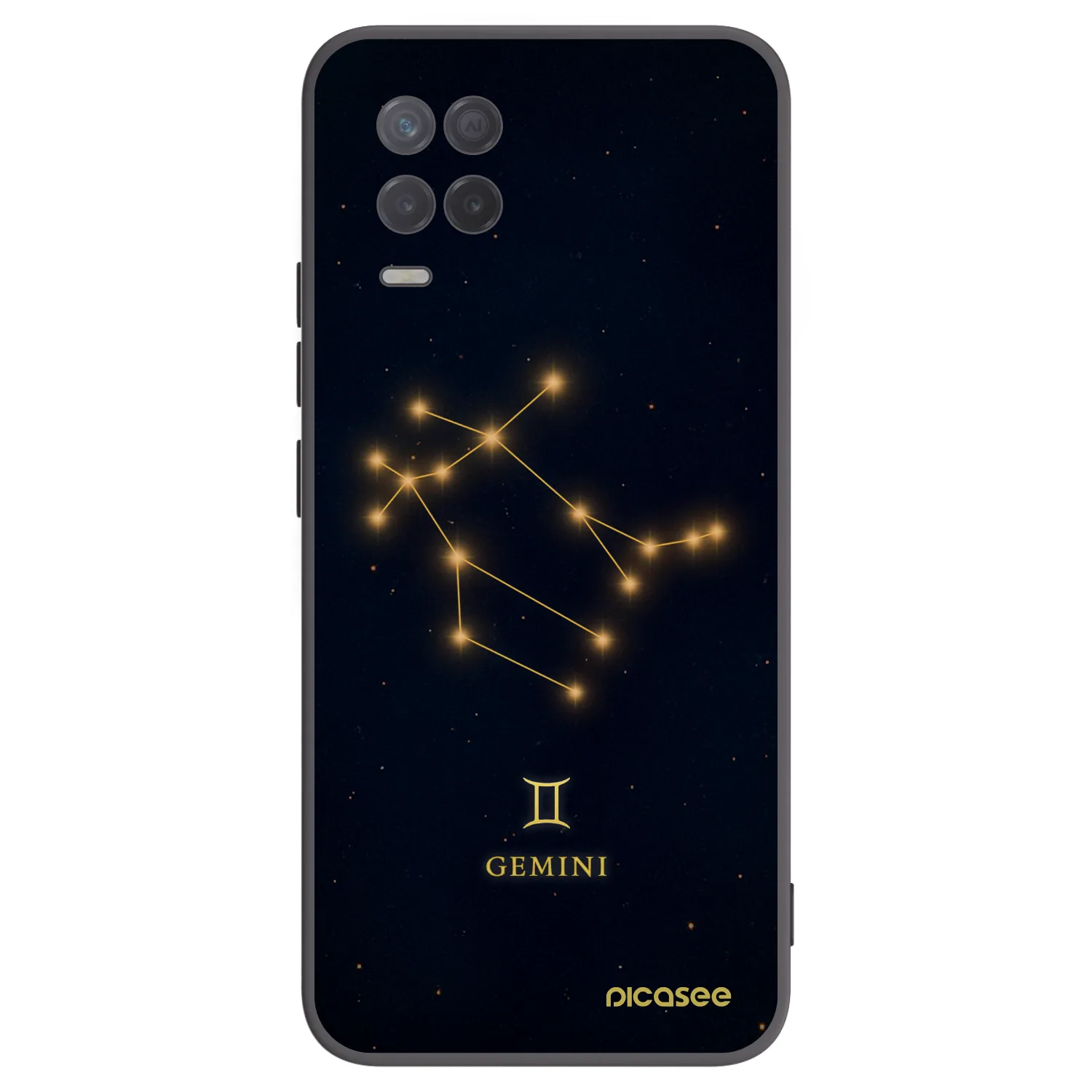 Picasee crna silikonska maskica za Realme 8 5G - GEMINI
