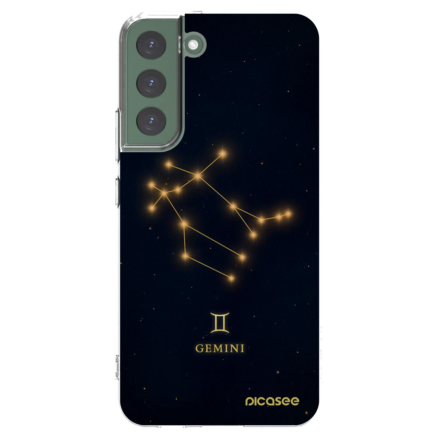 Picasee silikonska prozirna maskica za Samsung Galaxy S22+ 5G - GEMINI