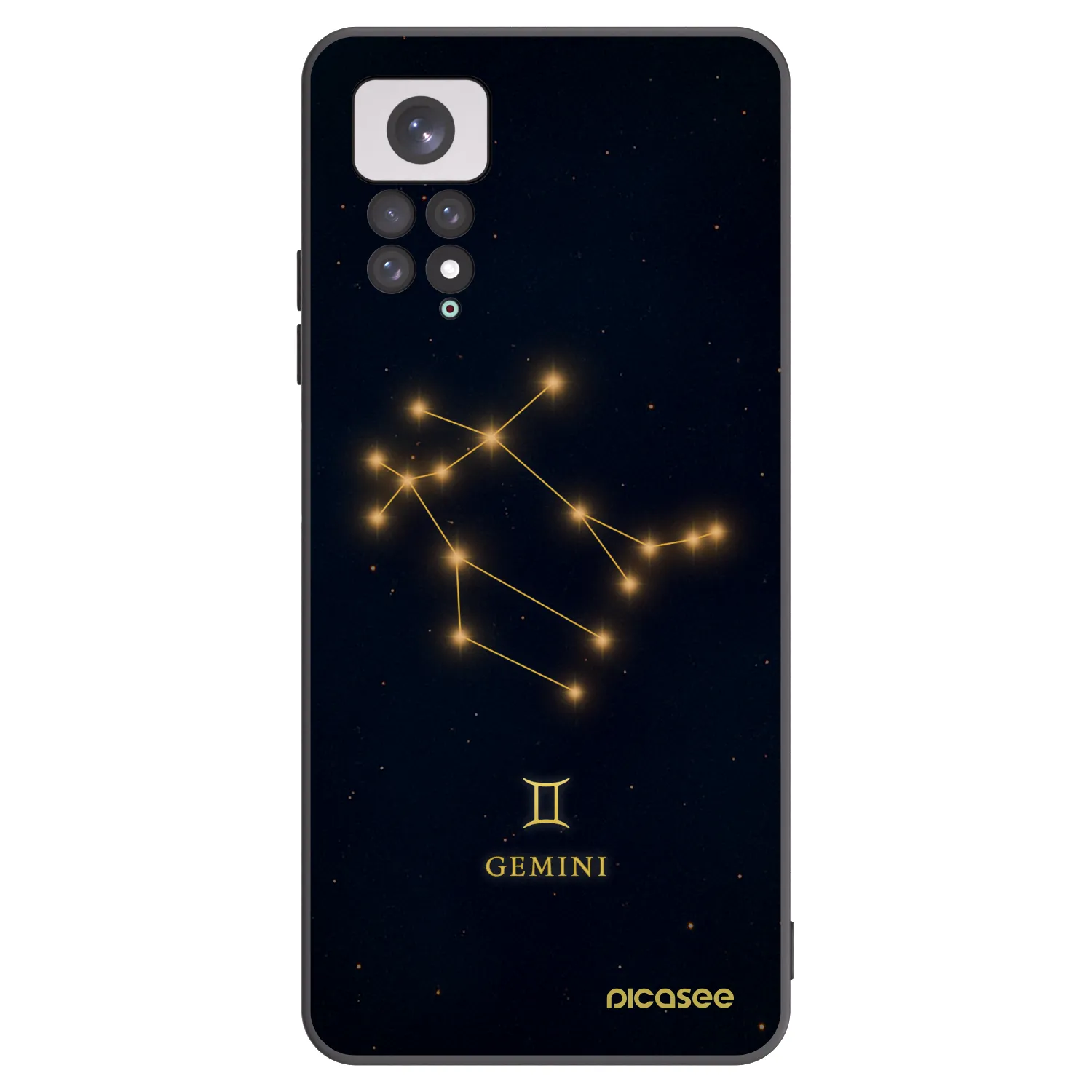 Picasee crna silikonska maskica za Xiaomi Redmi Note 11 - GEMINI