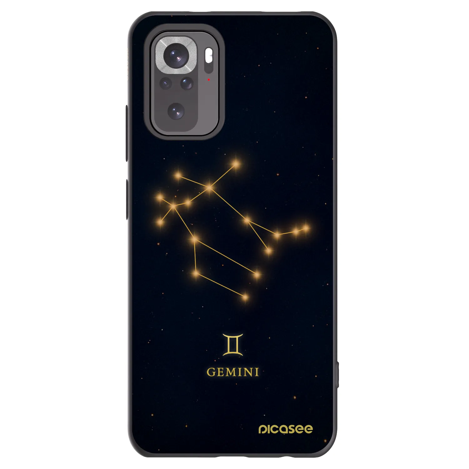 Picasee crna silikonska maskica za Xiaomi Redmi Note 11S 4G - GEMINI