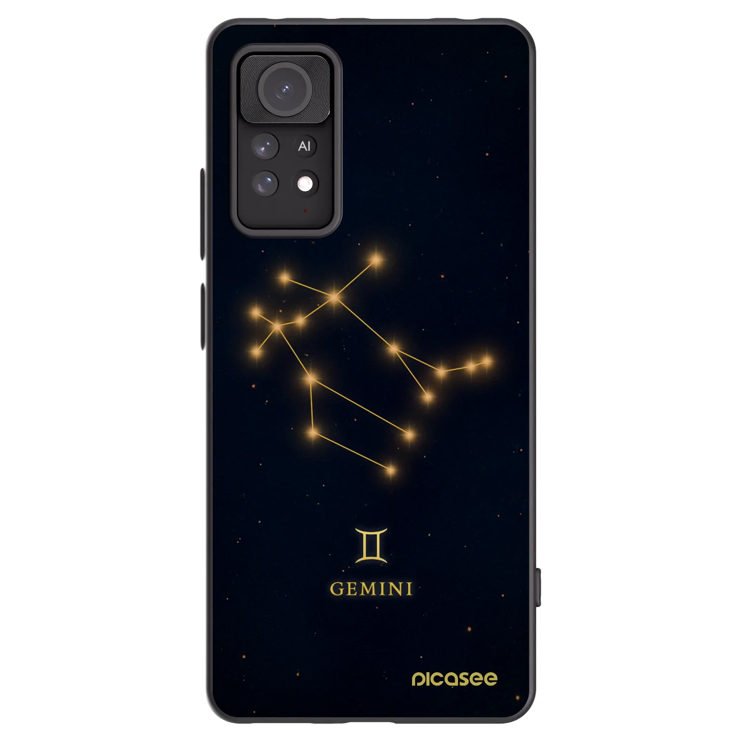 Picasee crna silikonska maskica za Xiaomi Redmi Note 11 Pro 5G - GEMINI