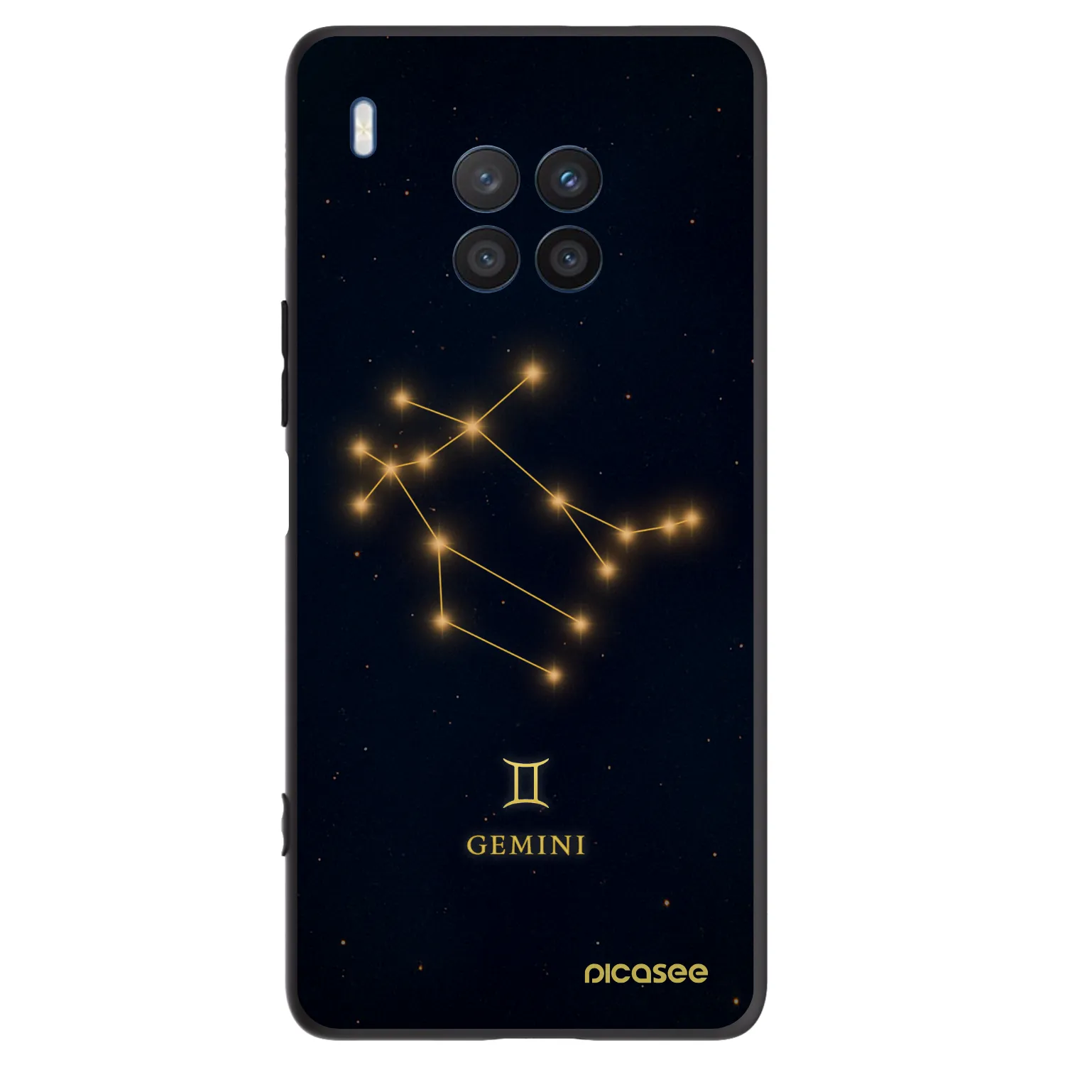 Picasee crna silikonska maskica za Honor 50 Lite - GEMINI