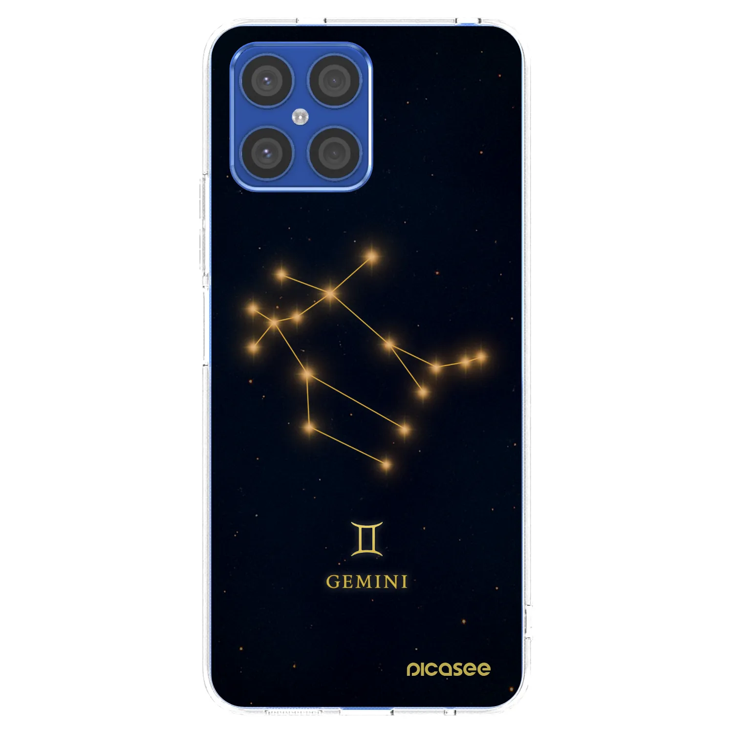 Picasee silikonska prozirna maskica za Honor X8 4G - GEMINI