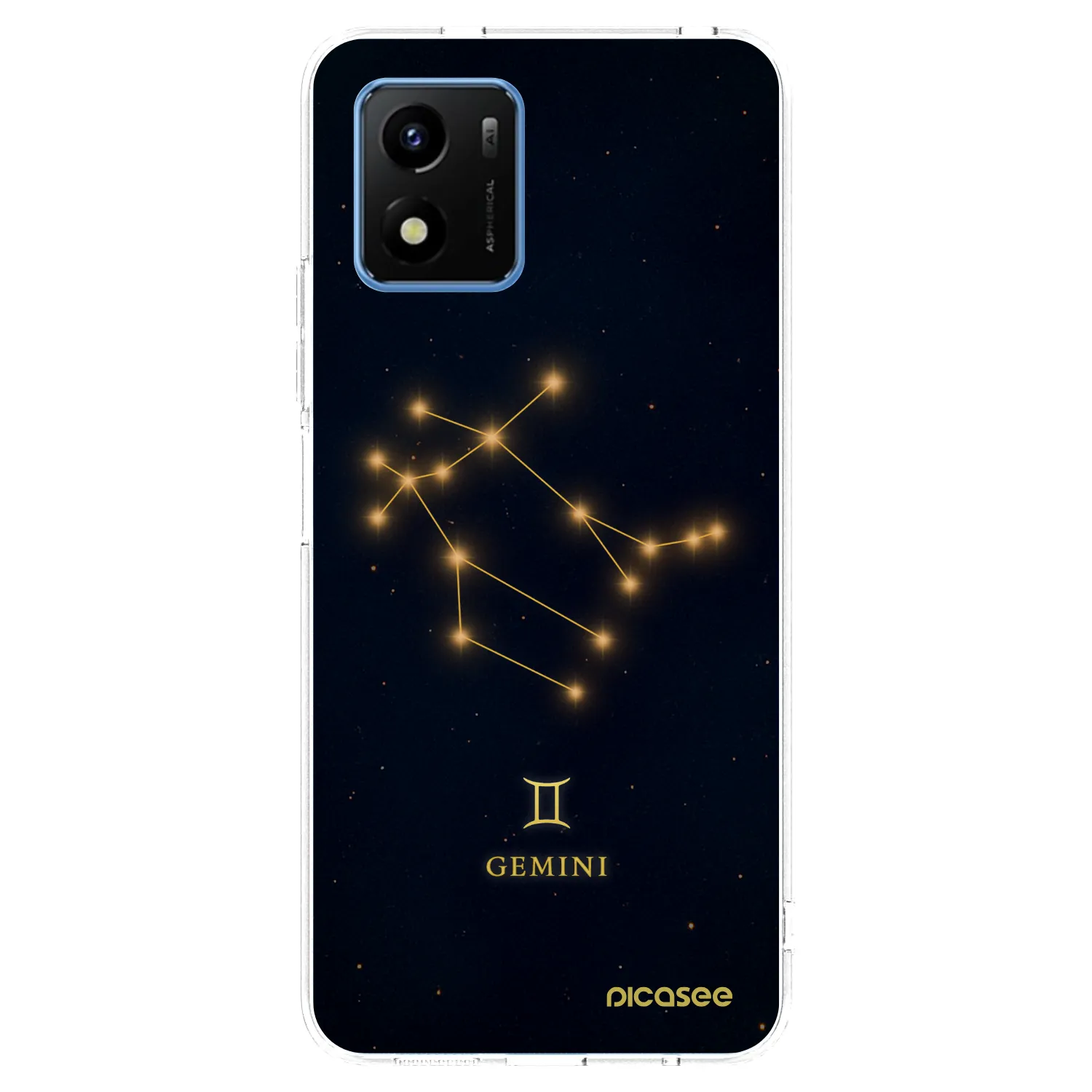 Picasee silikonska prozirna maskica za Vivo Y01 - GEMINI