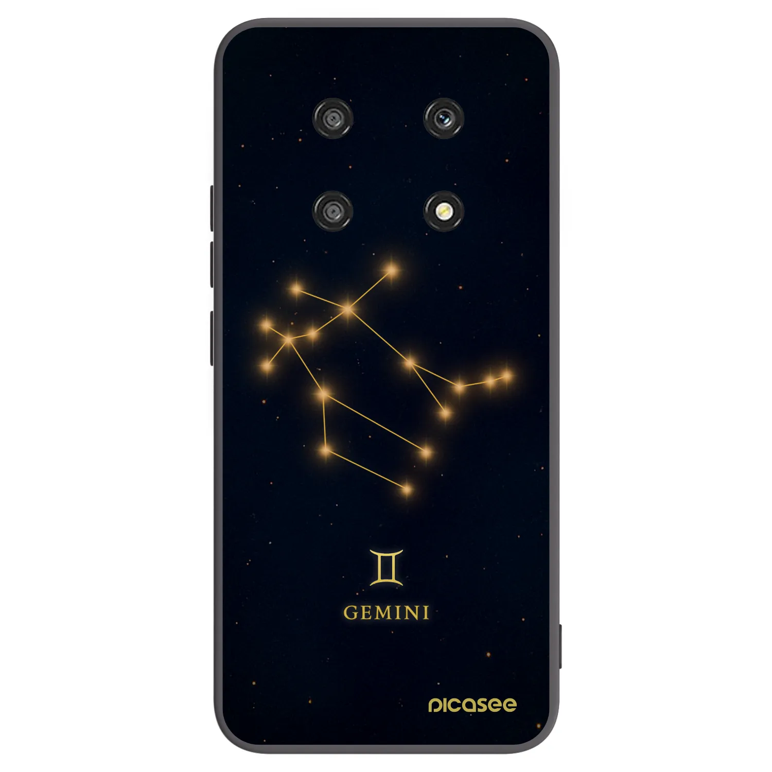 Picasee crna silikonska maskica za Honor Magic4 Lite 5G - GEMINI
