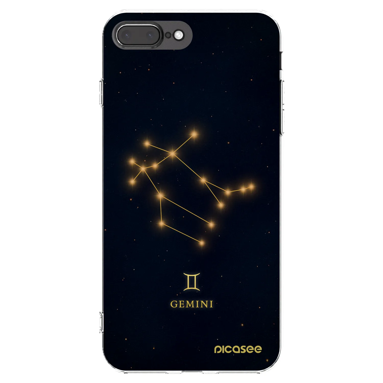 Picasee silikonska prozirna maskica za Apple iPhone 8 Plus - GEMINI