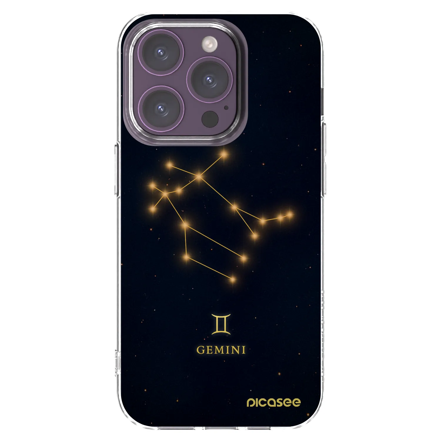 Picasee silikonska prozirna maskica za Apple iPhone 14 Pro - GEMINI