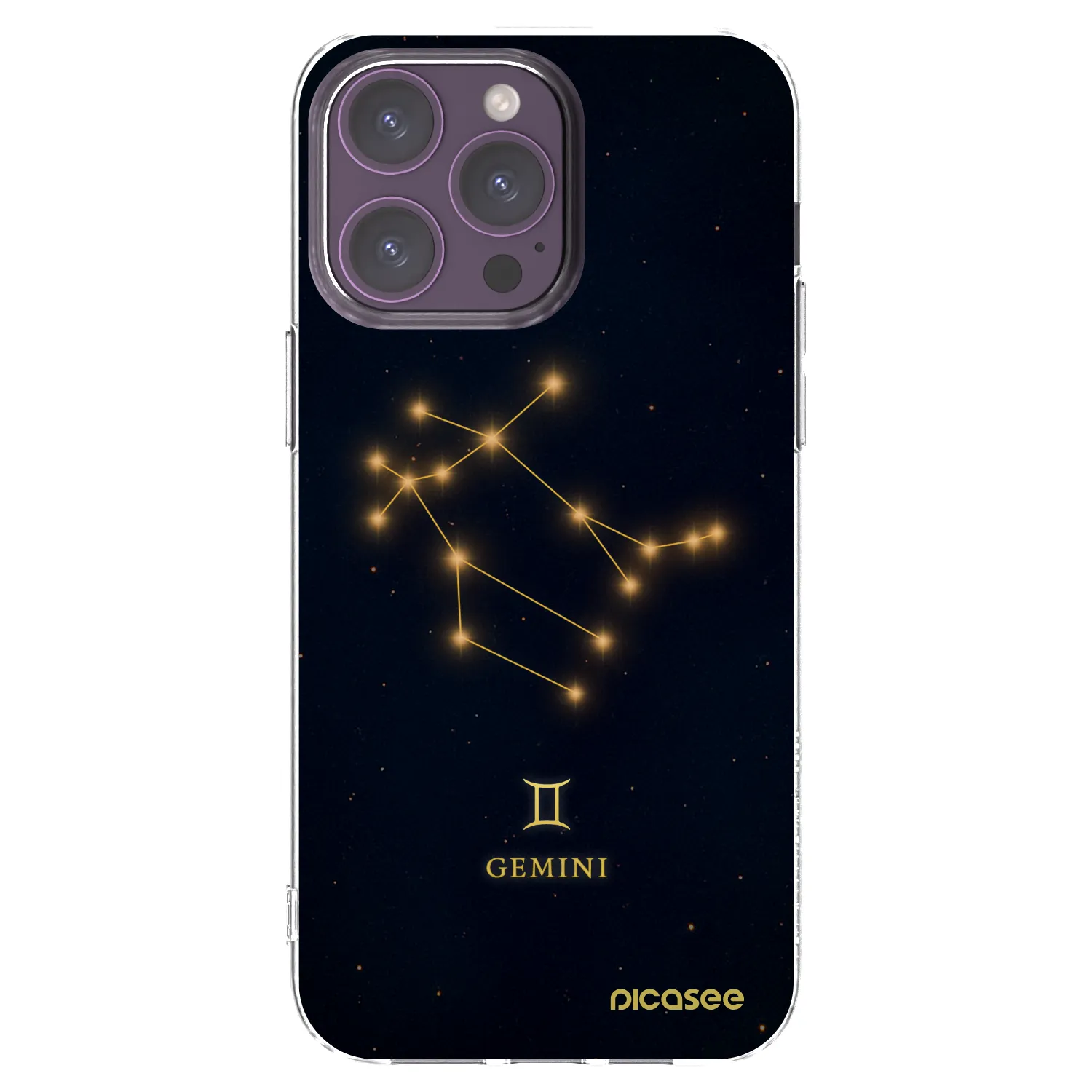 Picasee silikonska prozirna maskica za Apple iPhone 14 Pro Max - GEMINI