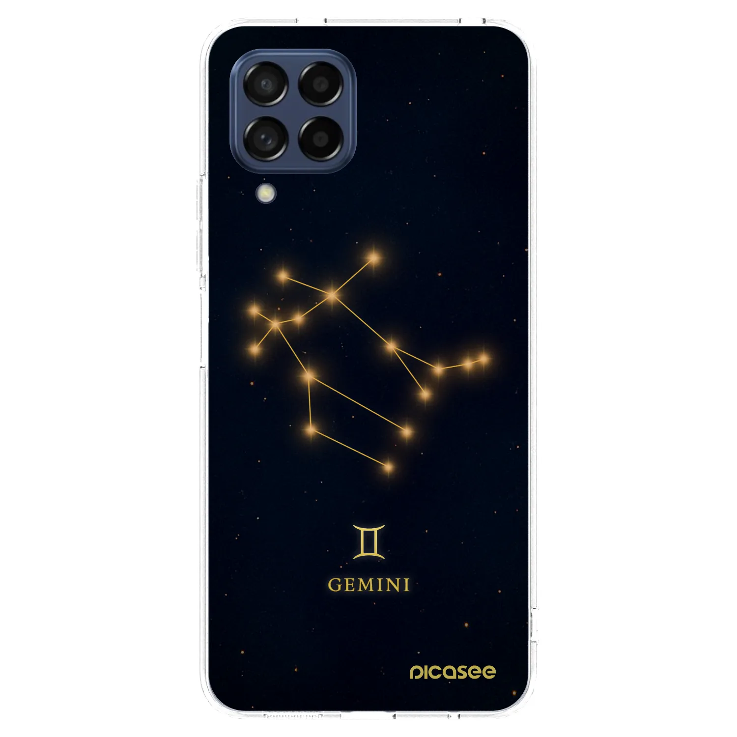 Picasee silikonska prozirna maskica za Samsung Galaxy M53 5G - GEMINI