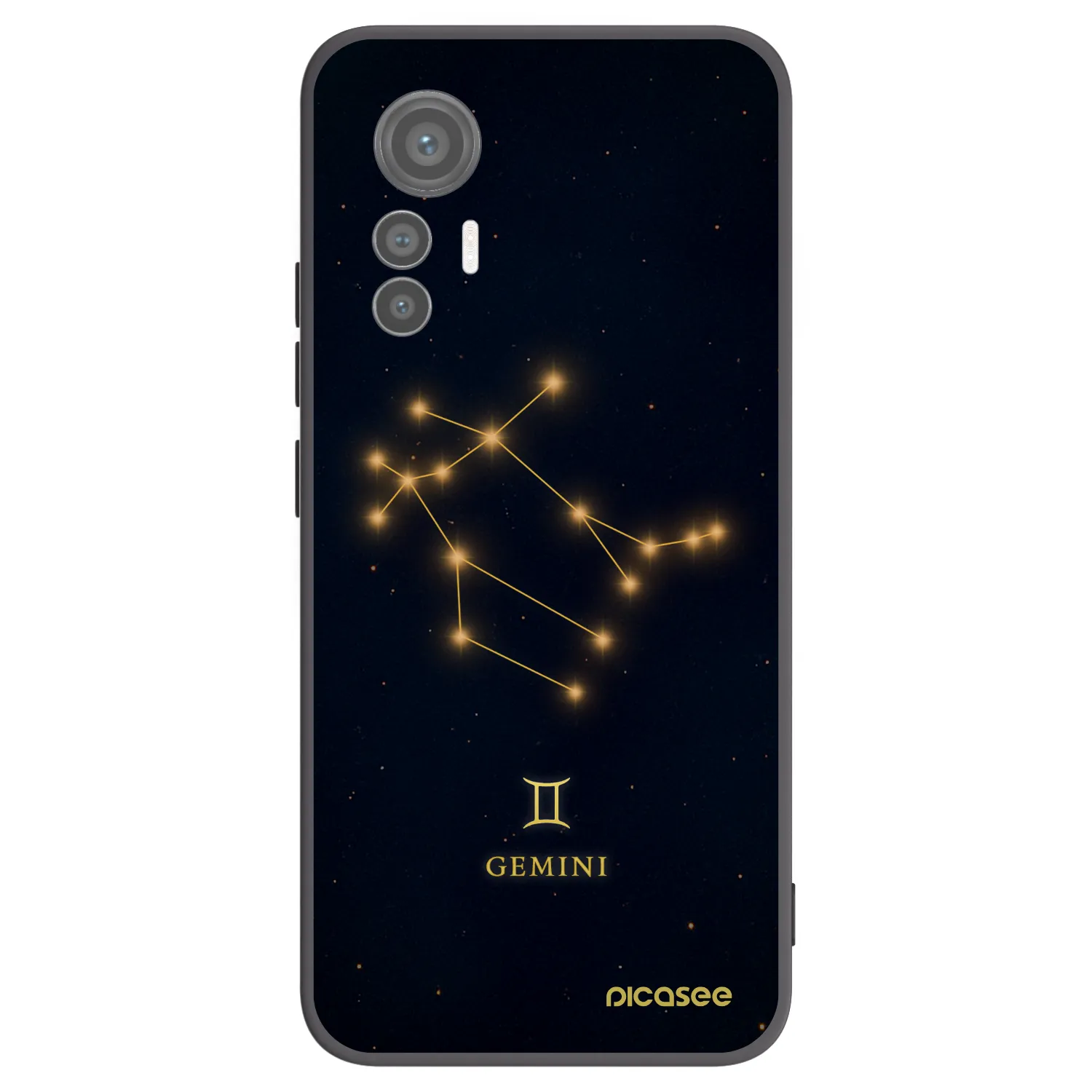 Picasee crna silikonska maskica za Xiaomi 12 Lite - GEMINI