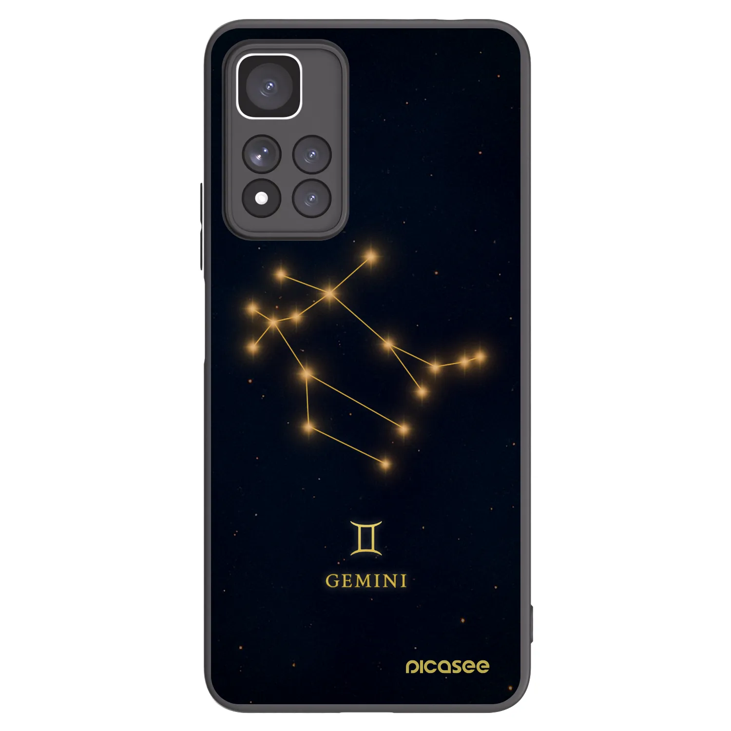 Picasee crna silikonska maskica za Xiaomi Redmi Note 11 Pro+ 5G - GEMINI