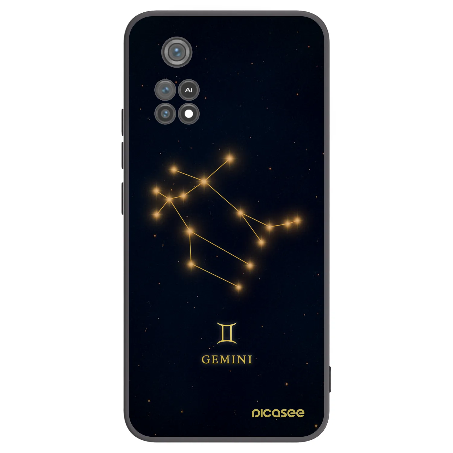 Picasee crna silikonska maskica za Xiaomi Poco M4 Pro - GEMINI