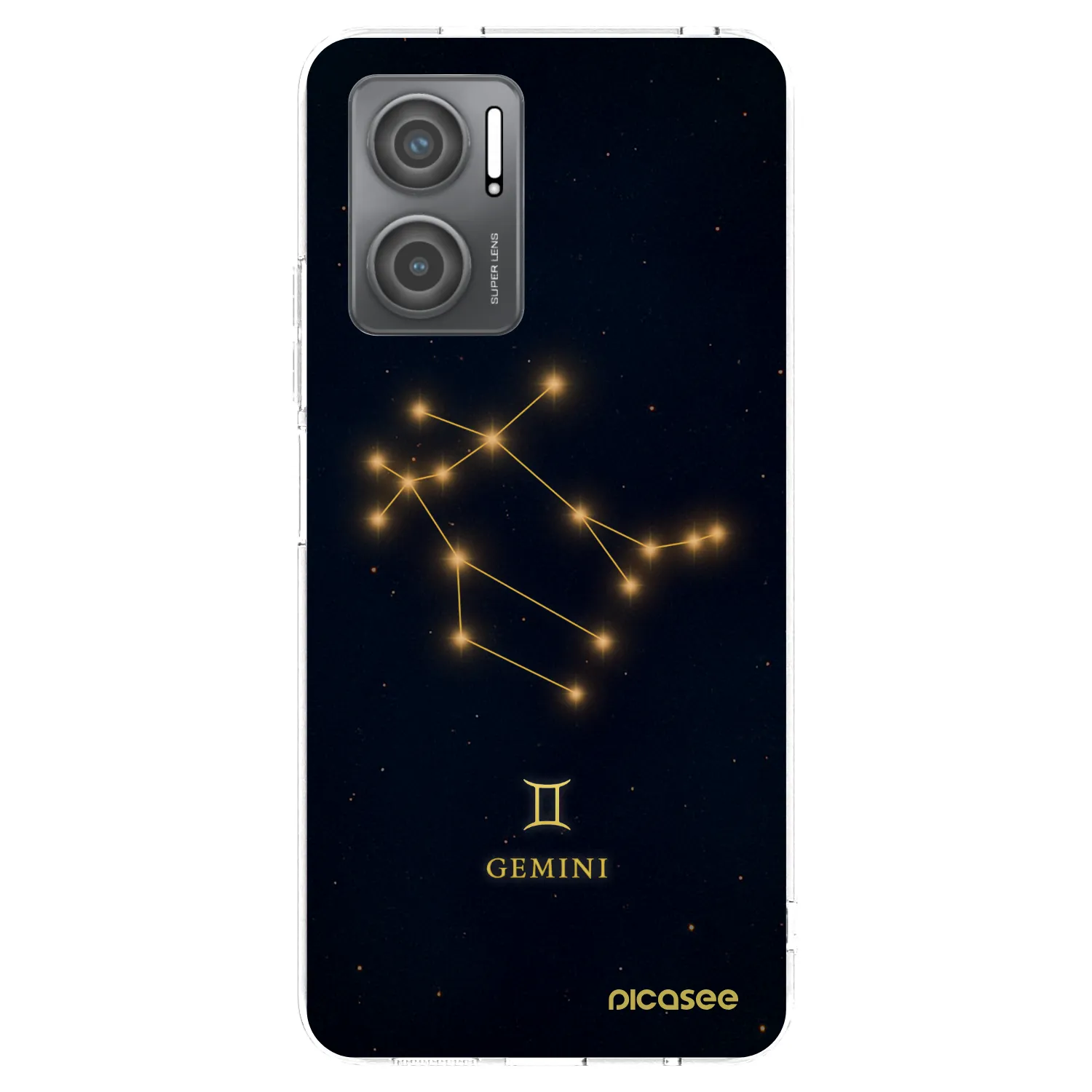 Picasee silikonska prozirna maskica za Xiaomi Redmi 10 5G - GEMINI