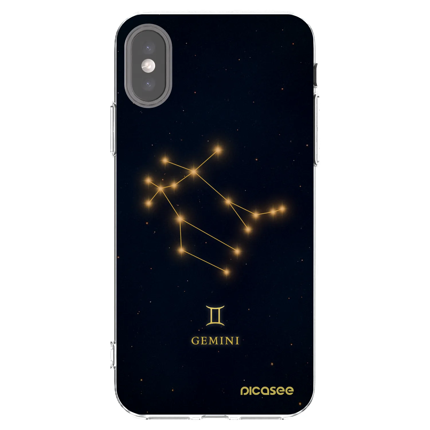 Picasee silikonska prozirna maskica za Apple iPhone X/XS - GEMINI