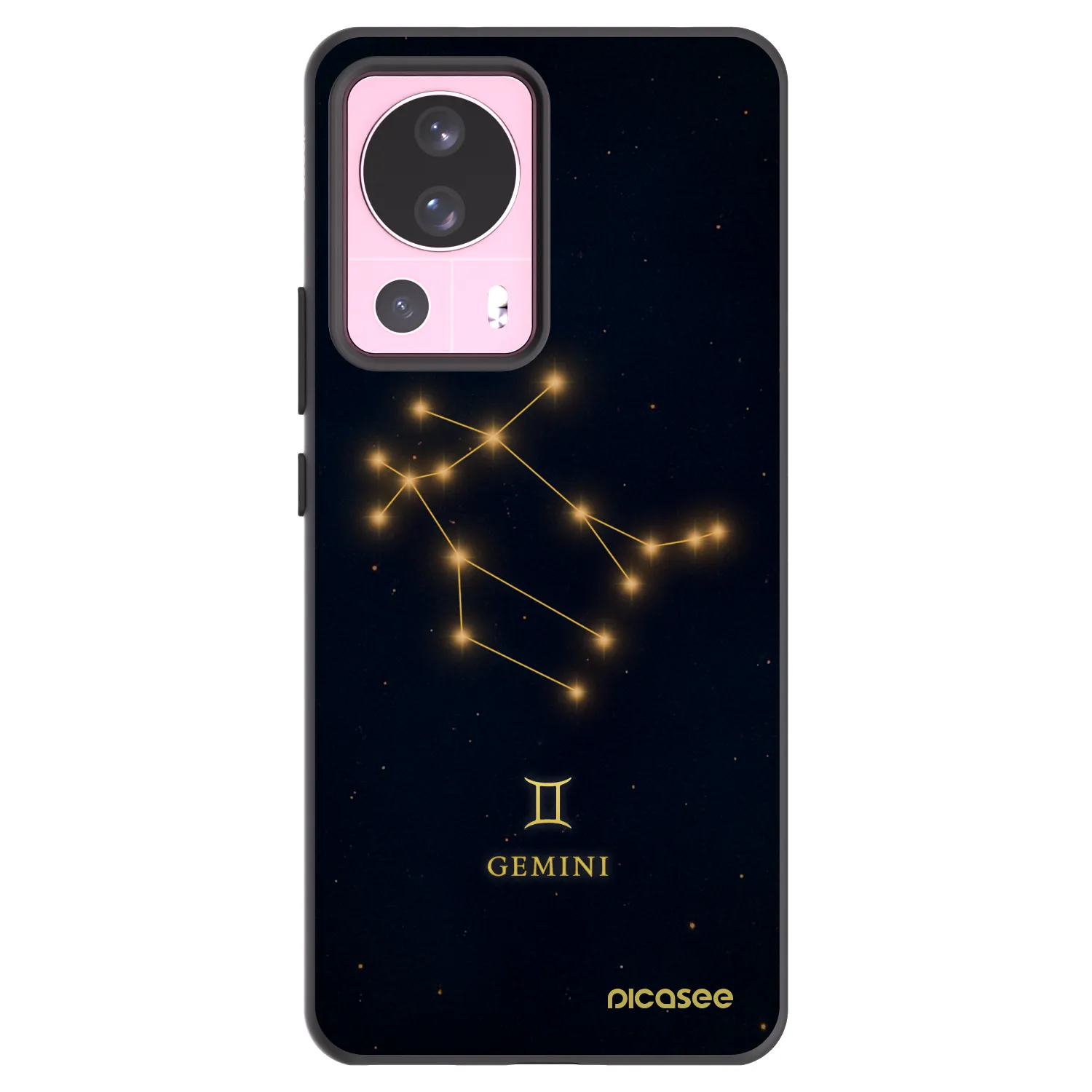 Picasee crna silikonska maskica za Xiaomi 13 Lite - GEMINI