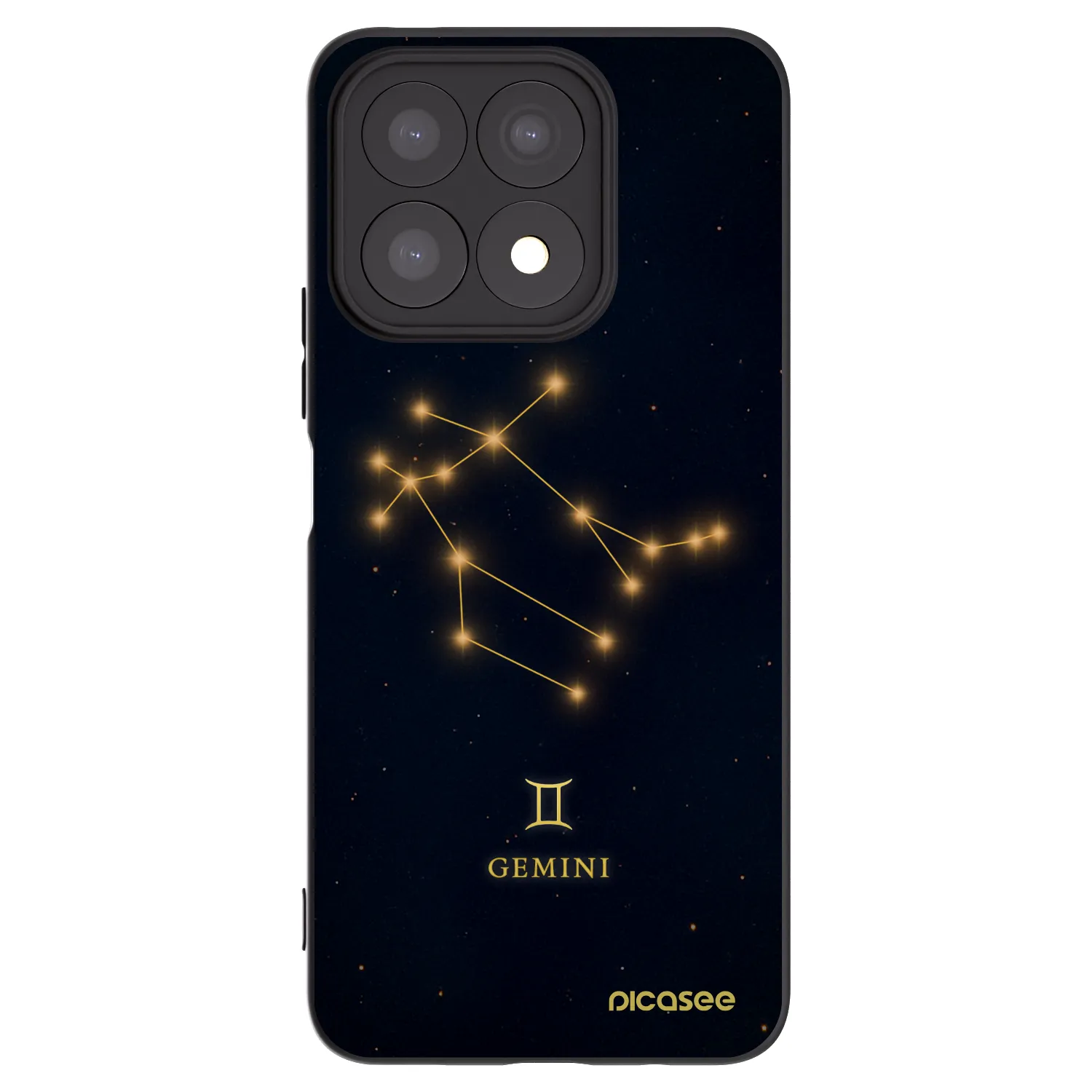 Picasee crna silikonska maskica za Honor X8a - GEMINI