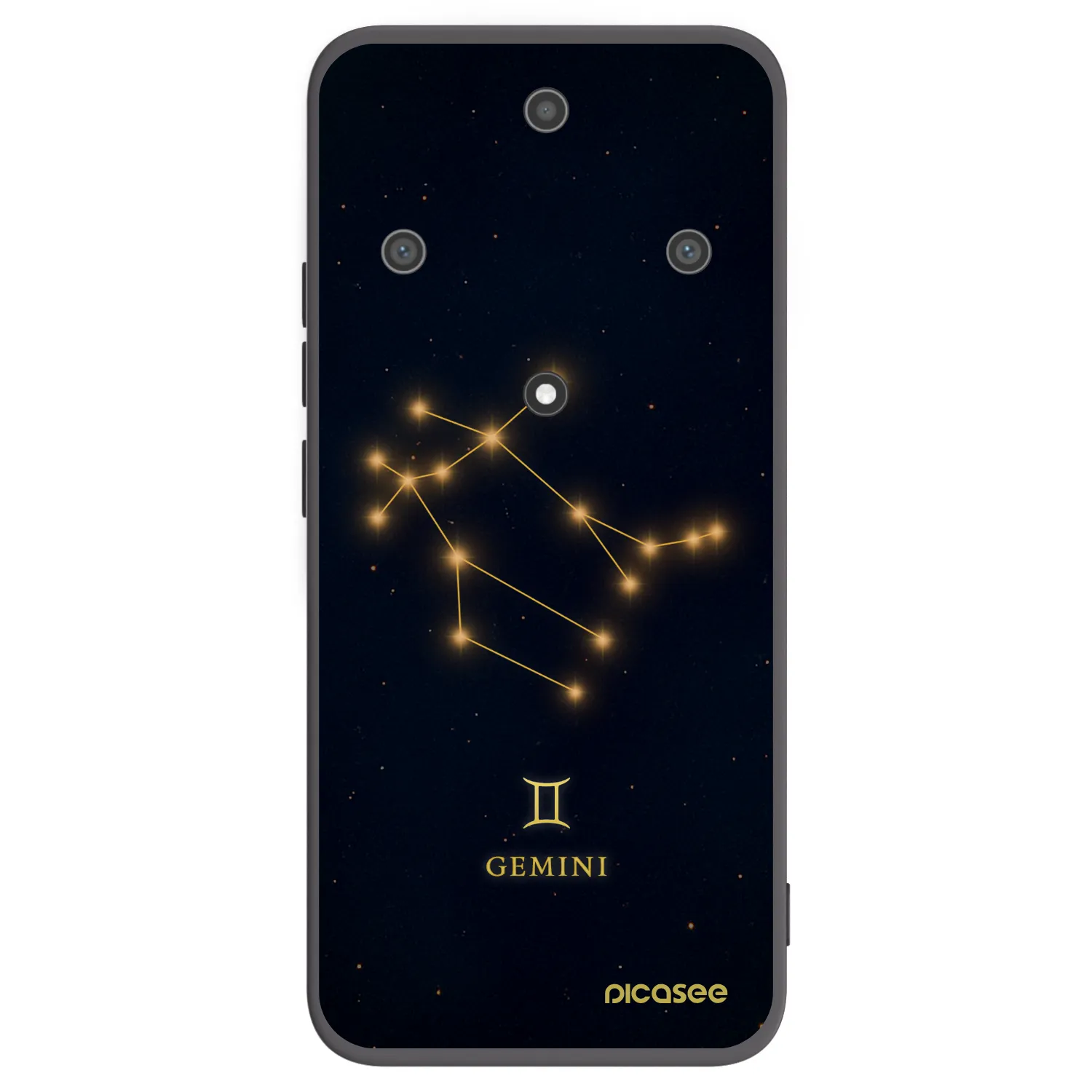 Picasee crna silikonska maskica za Honor Magic5 Lite 5G - GEMINI