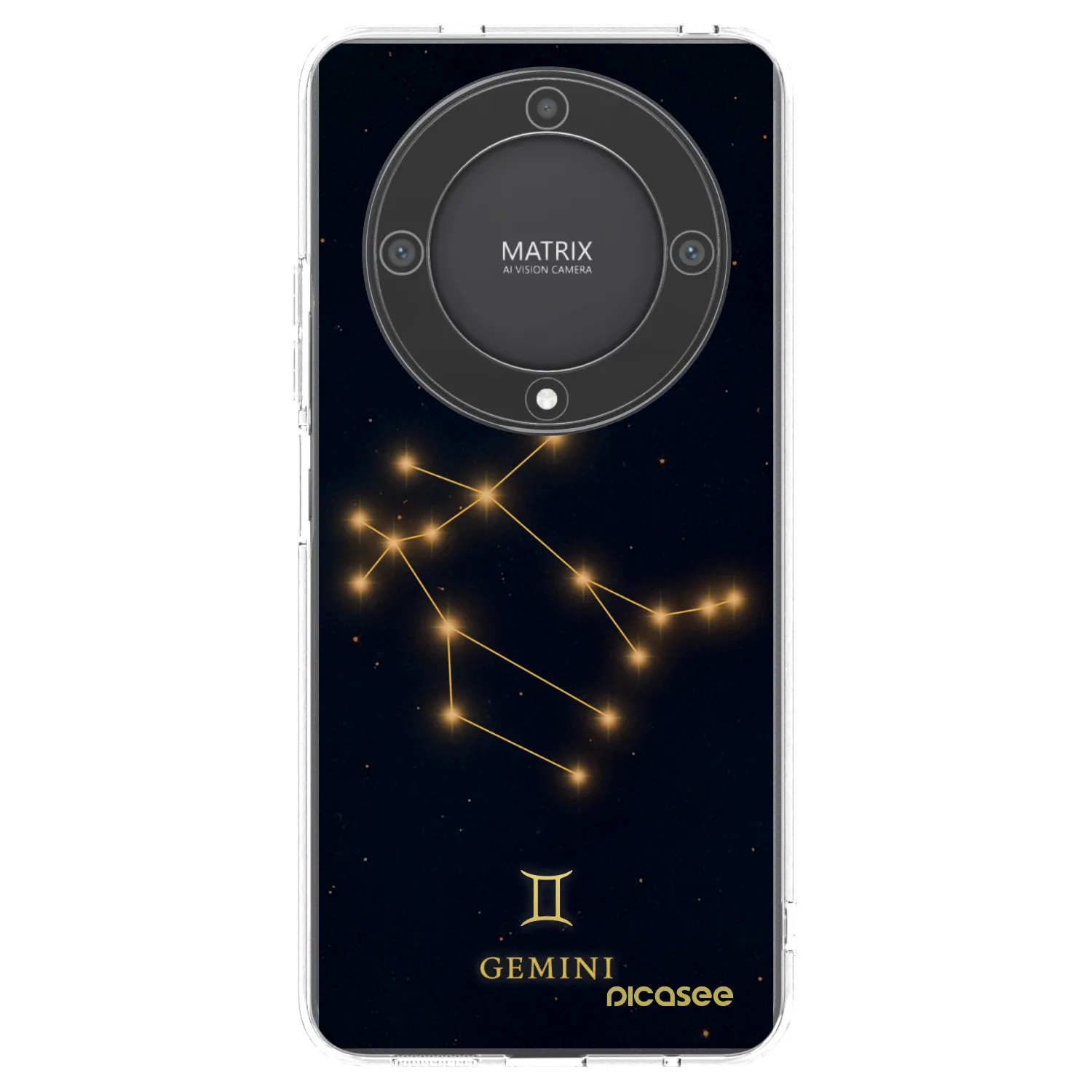 Picasee silikonska prozirna maskica za Honor Magic5 Lite 5G - GEMINI