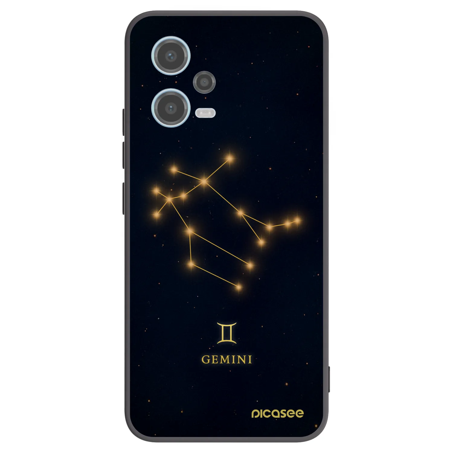 Picasee crna silikonska maskica za Xiaomi Redmi Note 12 5G - GEMINI