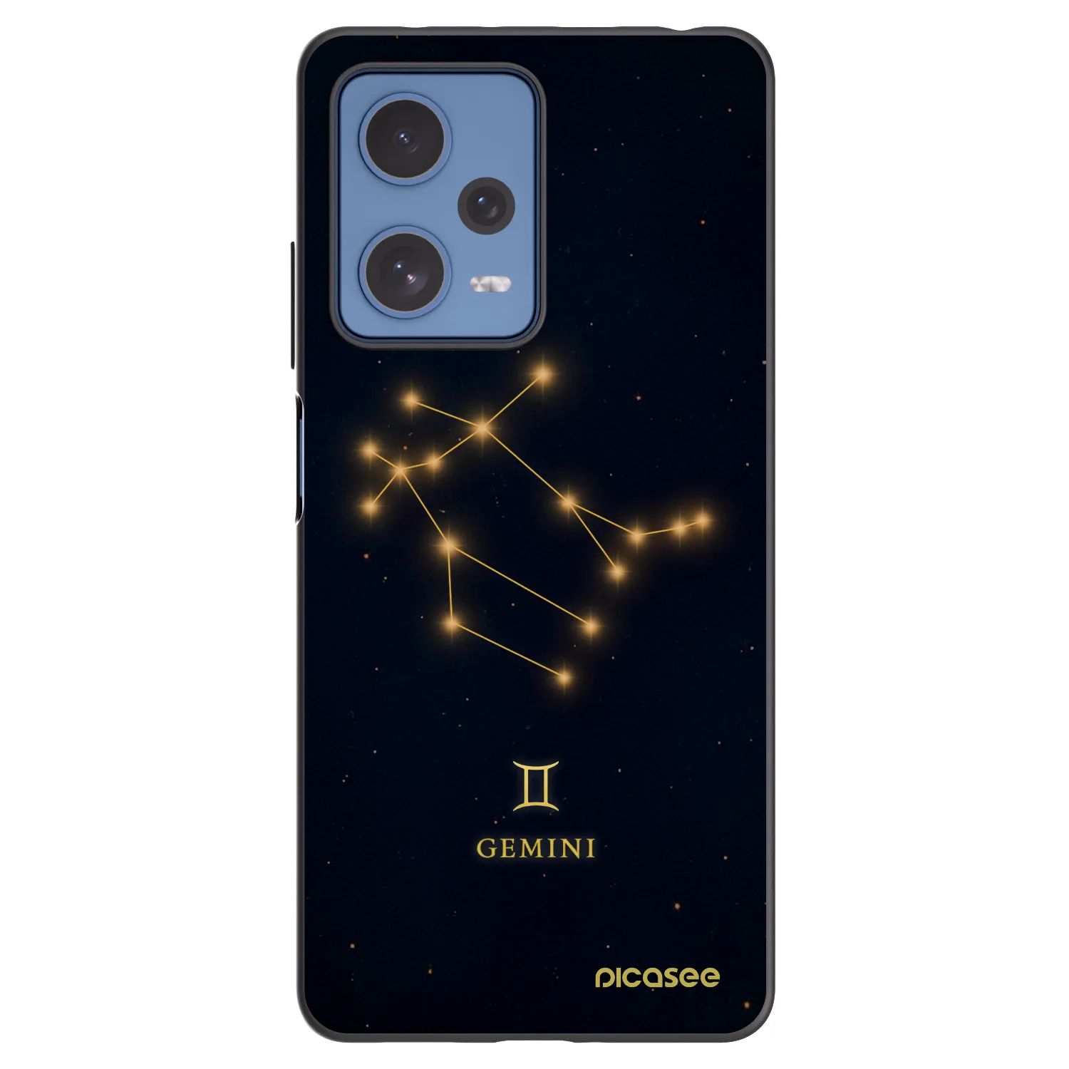 Picasee crna silikonska maskica za Xiaomi Redmi Note 12 Pro 5G - GEMINI