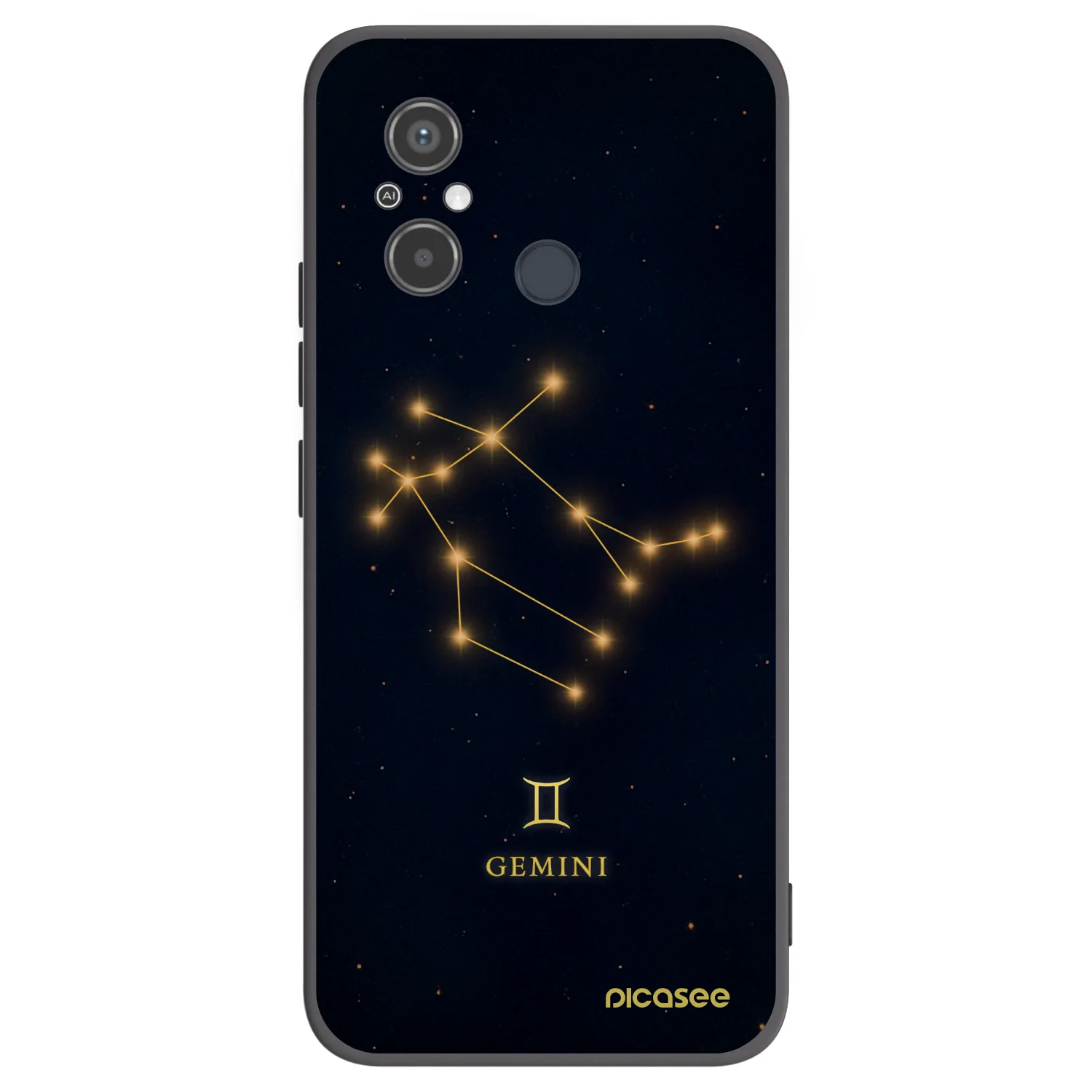 Picasee crna silikonska maskica za Xiaomi Redmi 12C - GEMINI