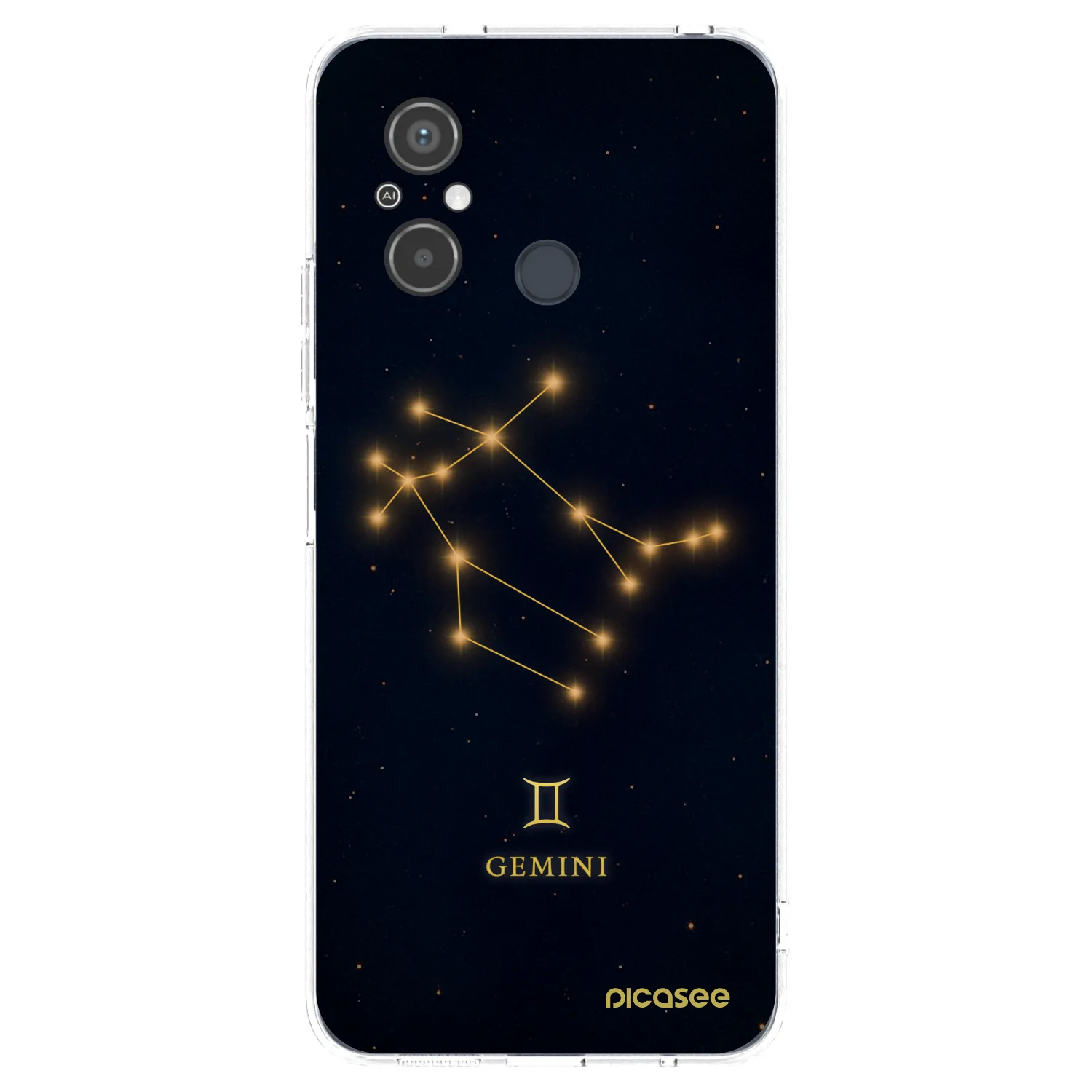 Picasee silikonska prozirna maskica za Xiaomi Redmi 12C - GEMINI