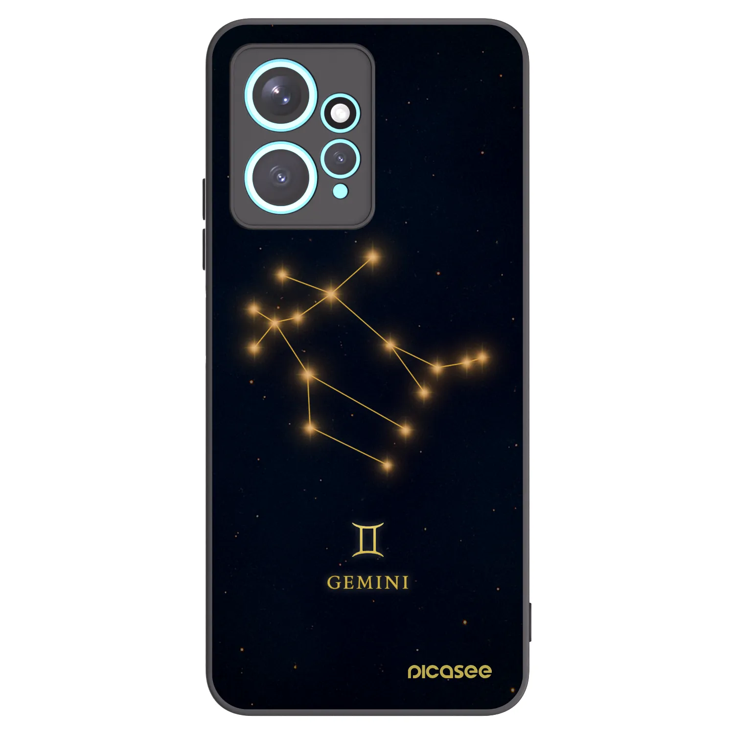 Picasee crna silikonska maskica za Xiaomi Redmi Note 12 4G - GEMINI