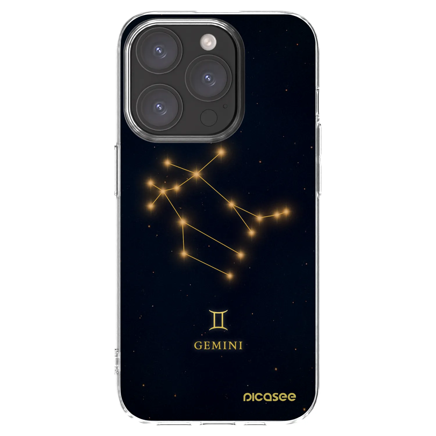 Picasee silikonska prozirna maskica za Apple iPhone 15 Pro - GEMINI
