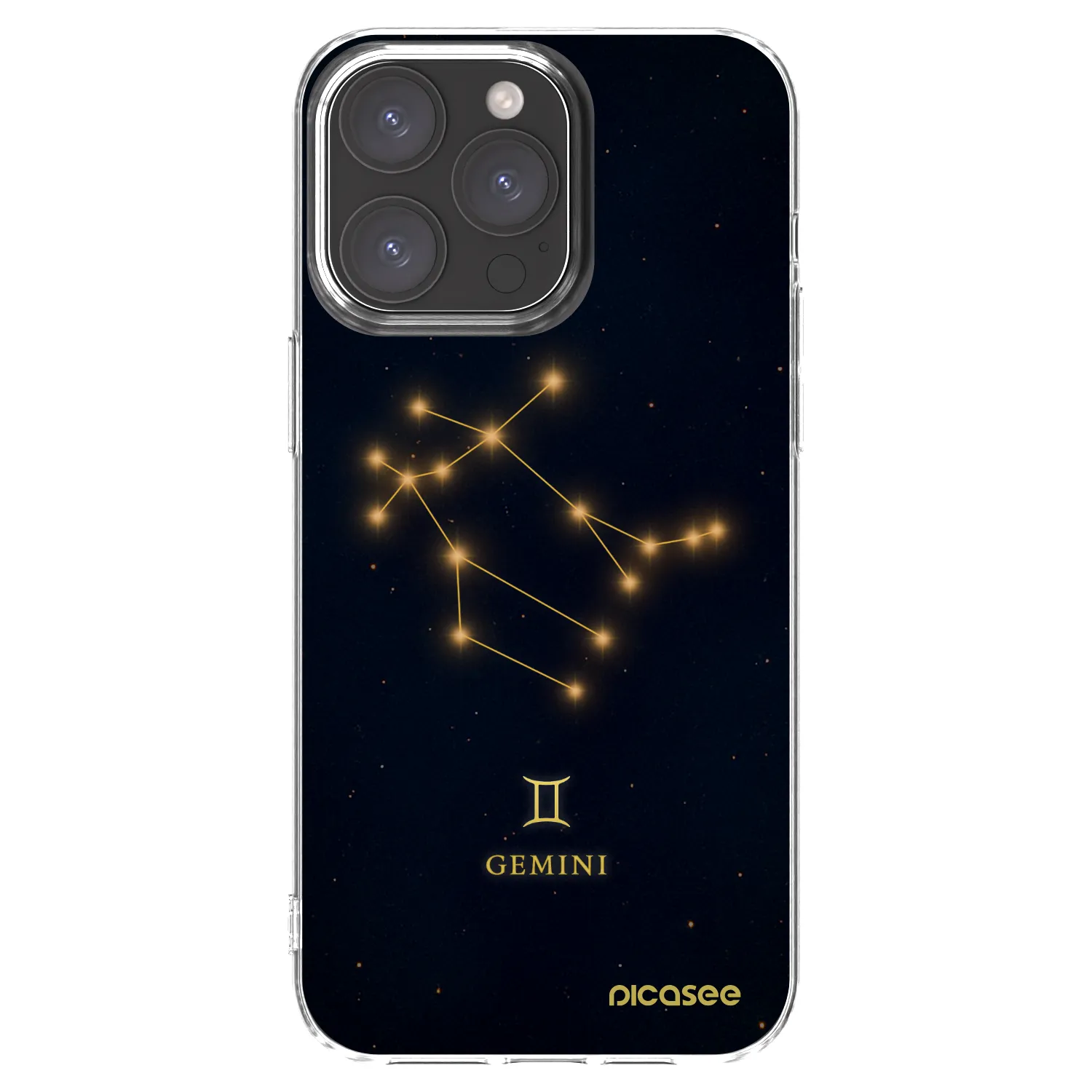 Picasee silikonska prozirna maskica za Apple iPhone 15 Pro Max - GEMINI