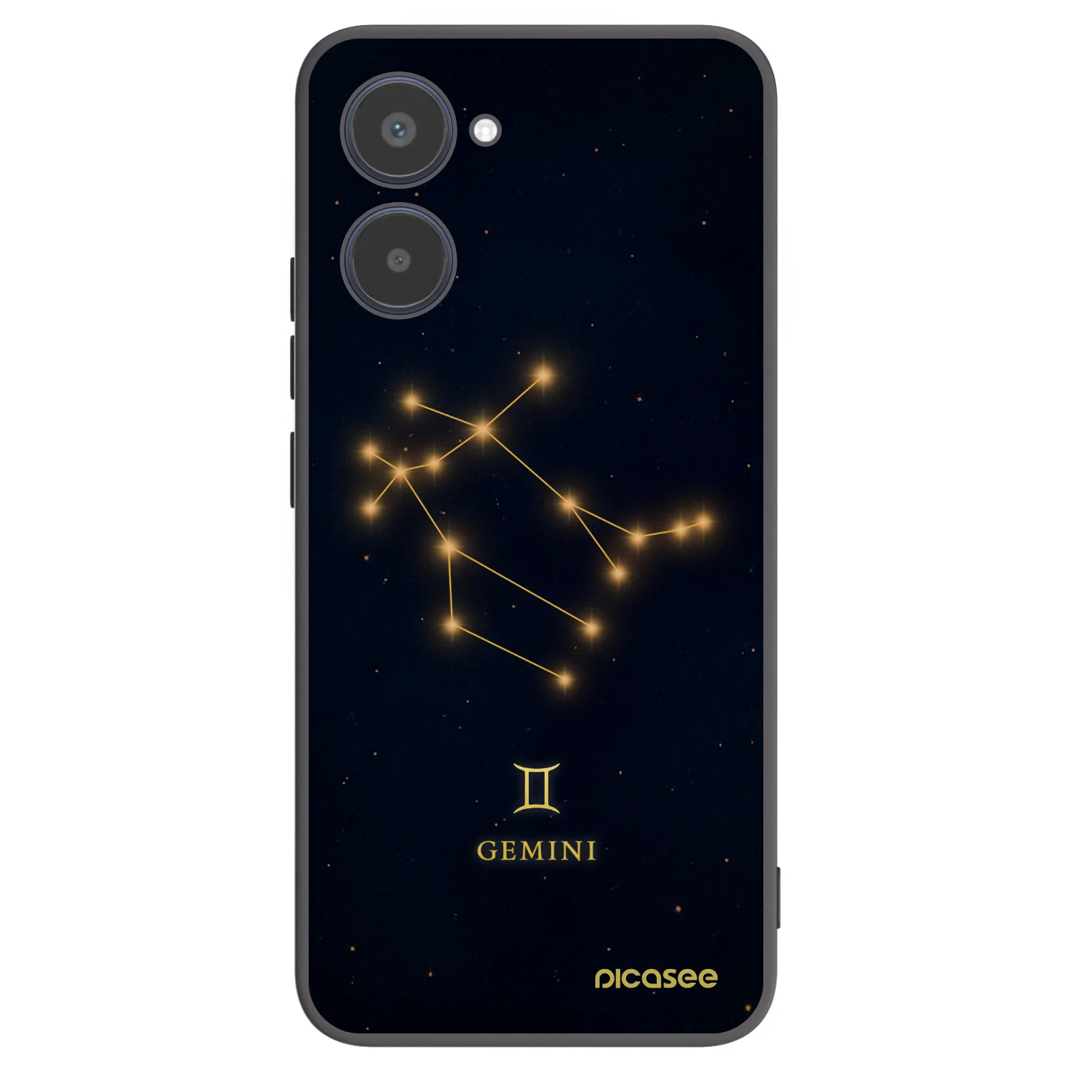 Picasee crna silikonska maskica za Realme 10 4G - GEMINI