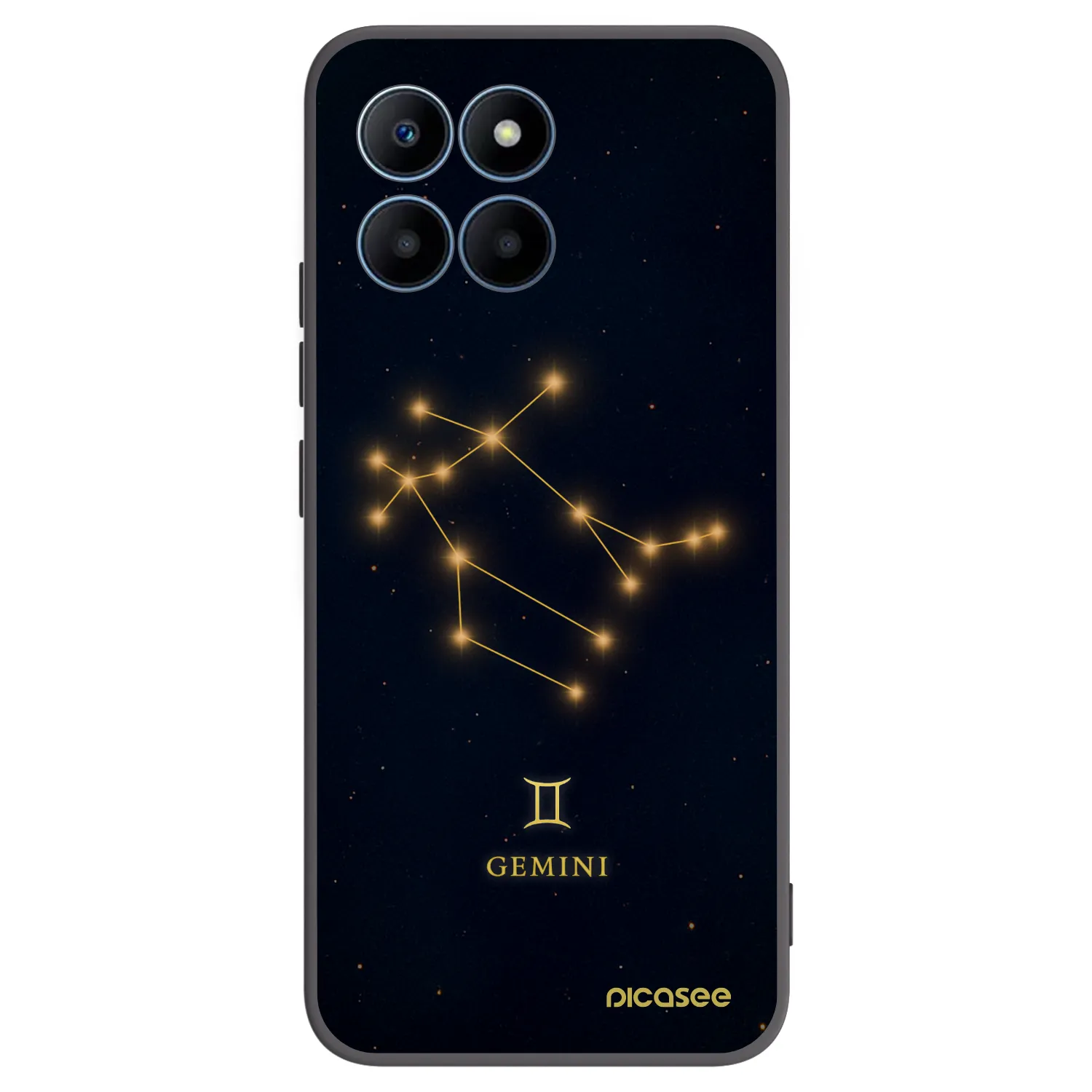 Picasee crna silikonska maskica za Honor 70 Lite - GEMINI