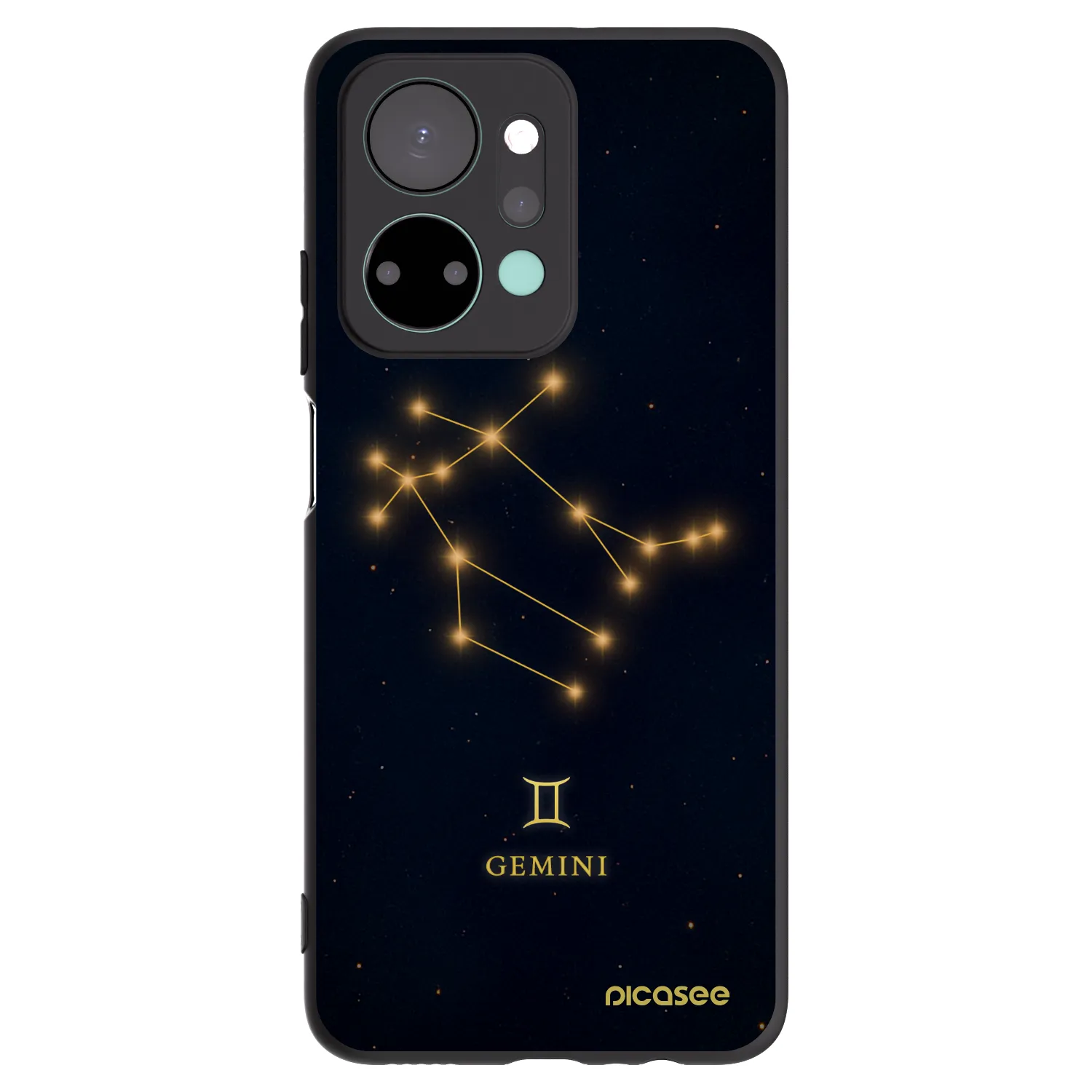 Picasee crna silikonska maskica za Honor X7a - GEMINI