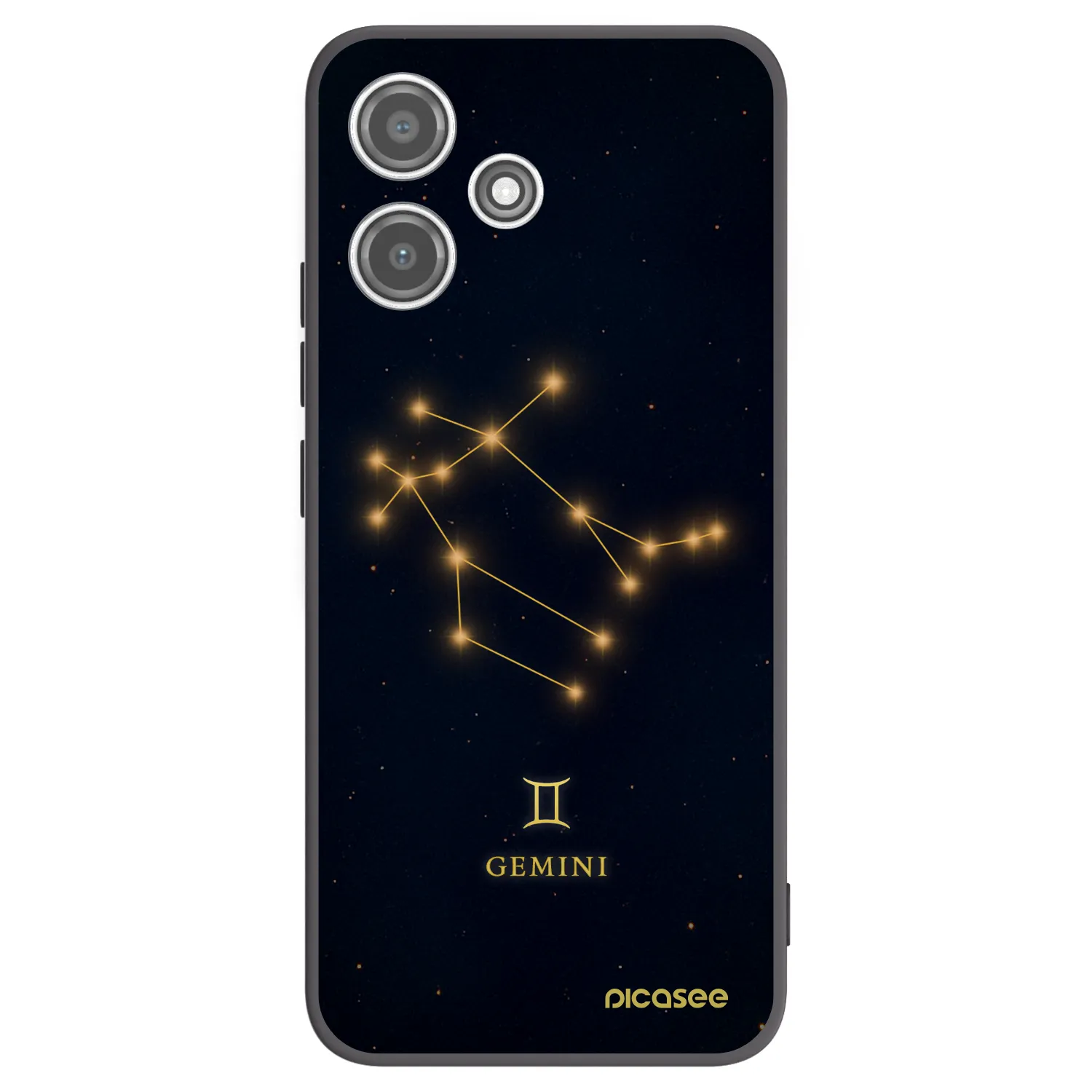 Picasee crna silikonska maskica za Xiaomi Redmi 12 5G - GEMINI