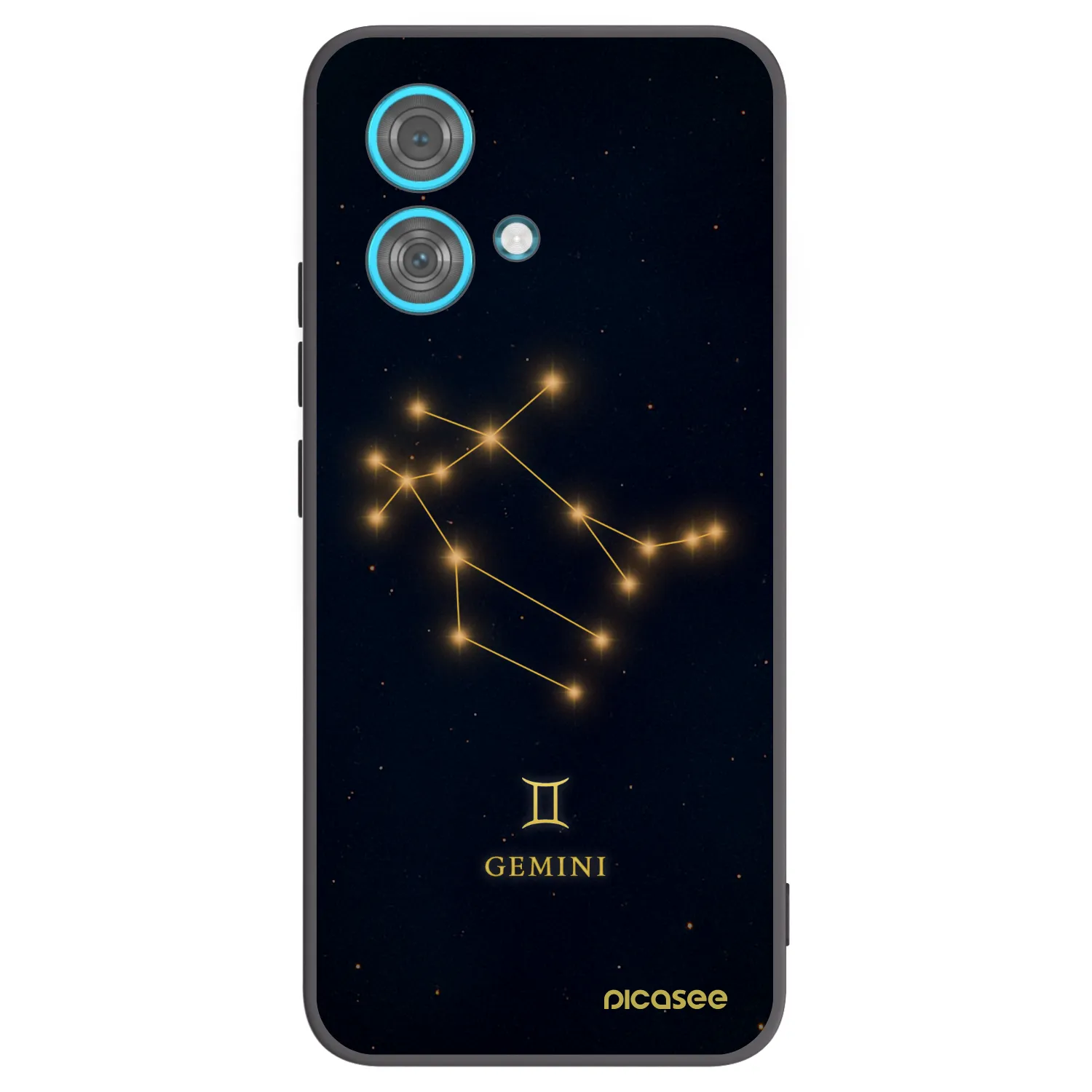 Picasee crna silikonska maskica za Motorola Edge 40 Neo - GEMINI