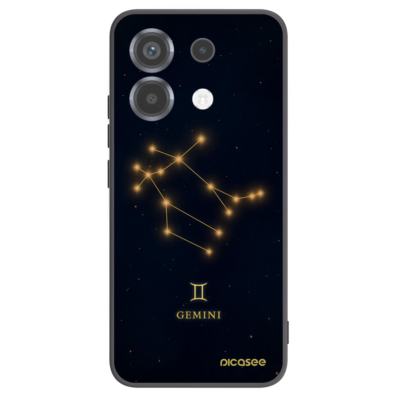 Picasee crna silikonska maskica za Xiaomi Poco X6 - GEMINI