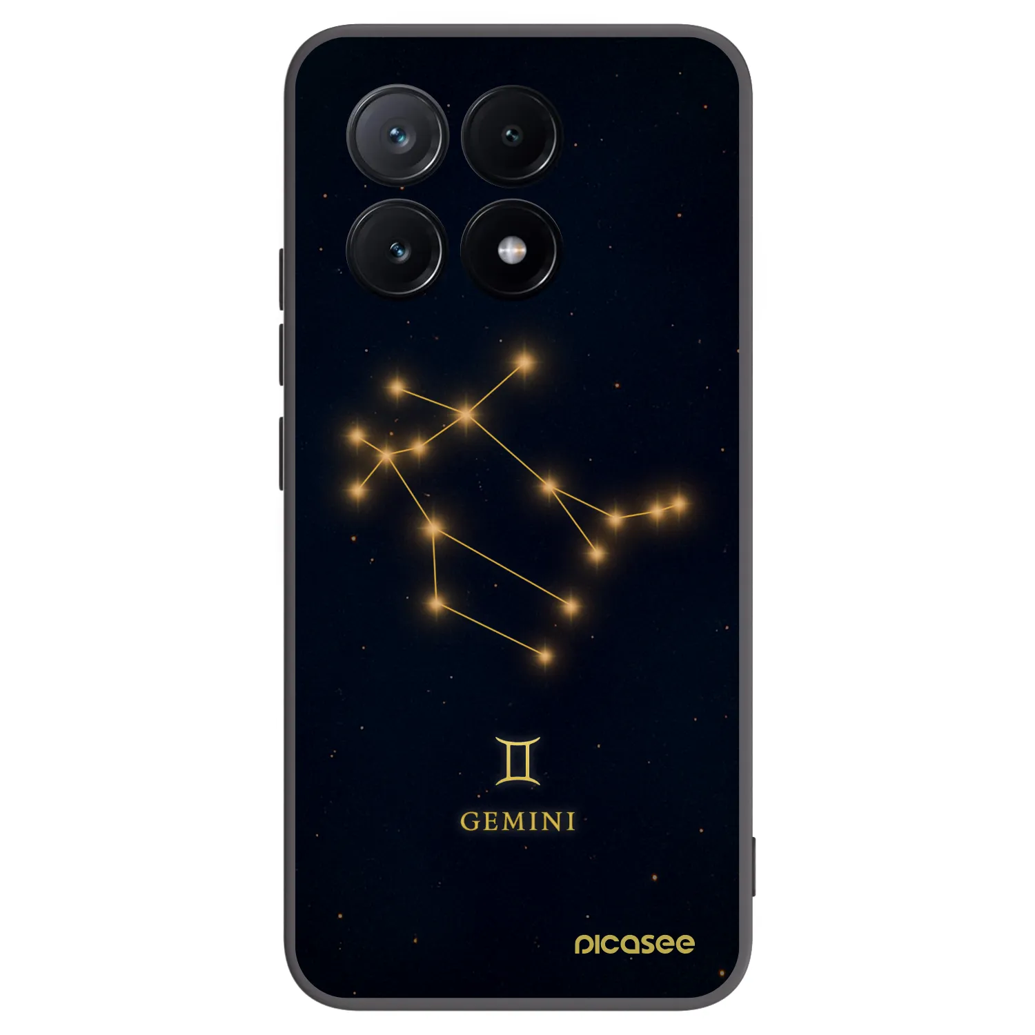 Picasee crna silikonska maskica za Xiaomi Poco X6 Pro - GEMINI