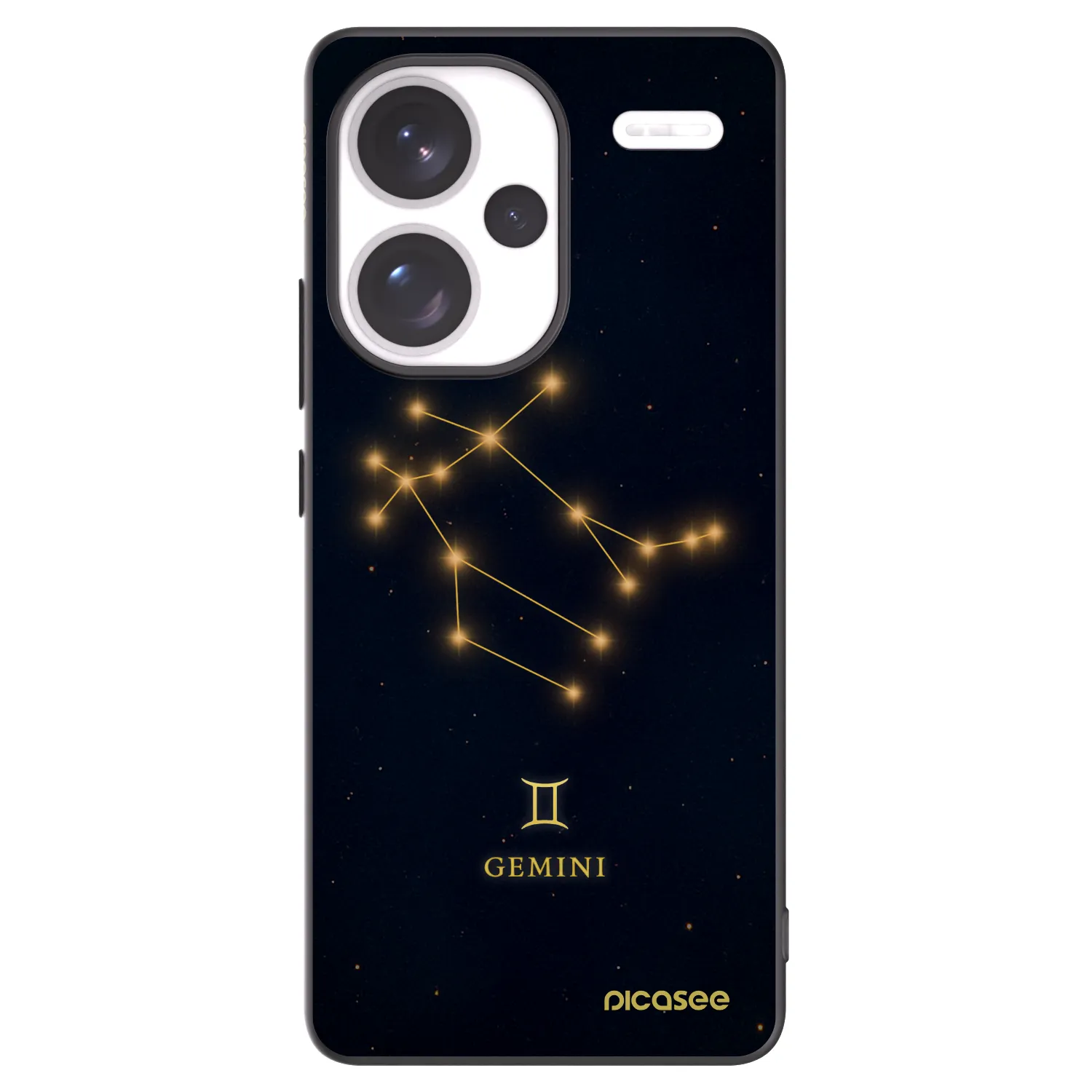 Picasee crna silikonska maskica za Xiaomi Redmi Note 13 Pro+ 5G - GEMINI