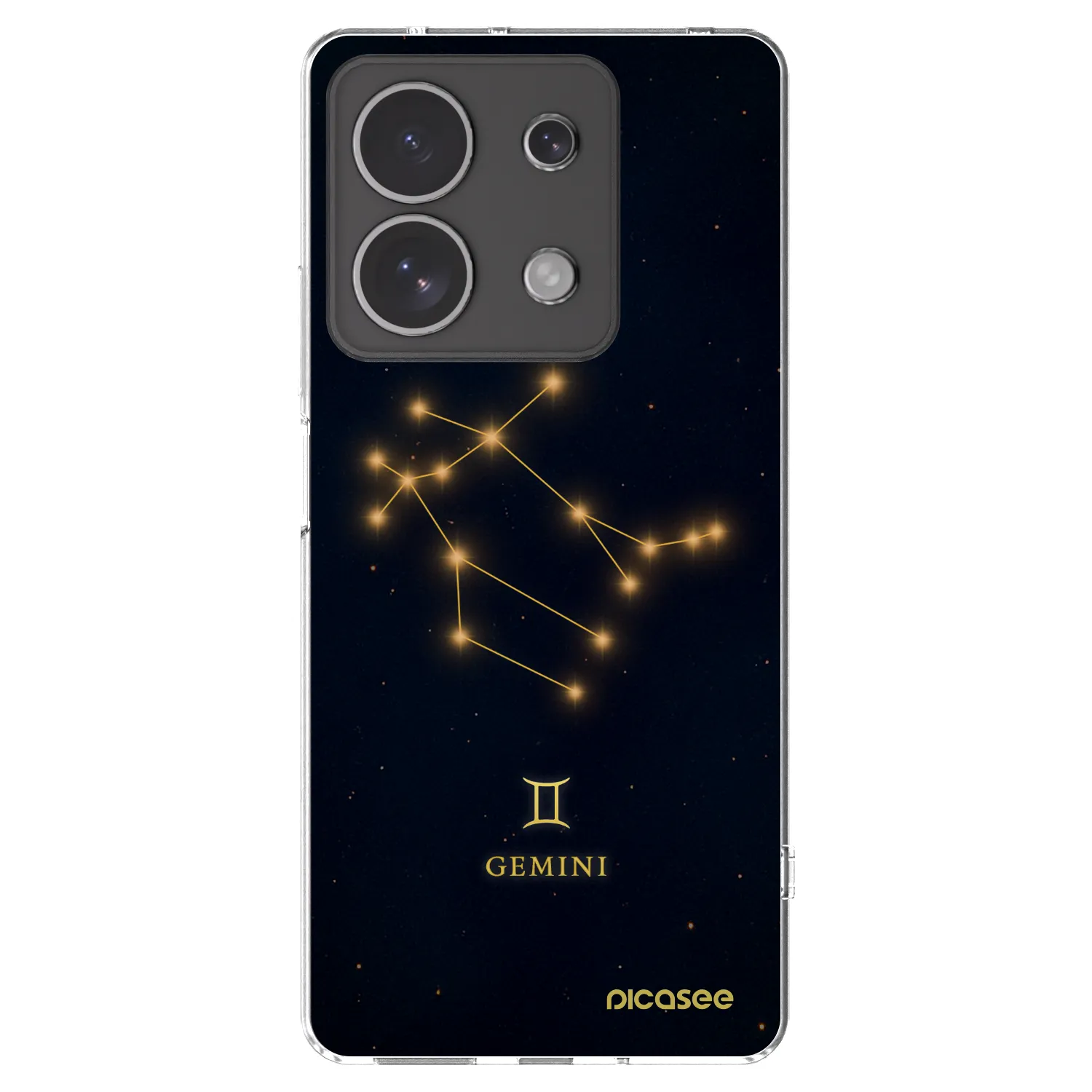 Picasee silikonska prozirna maskica za Xiaomi Redmi Note 13 4G - GEMINI