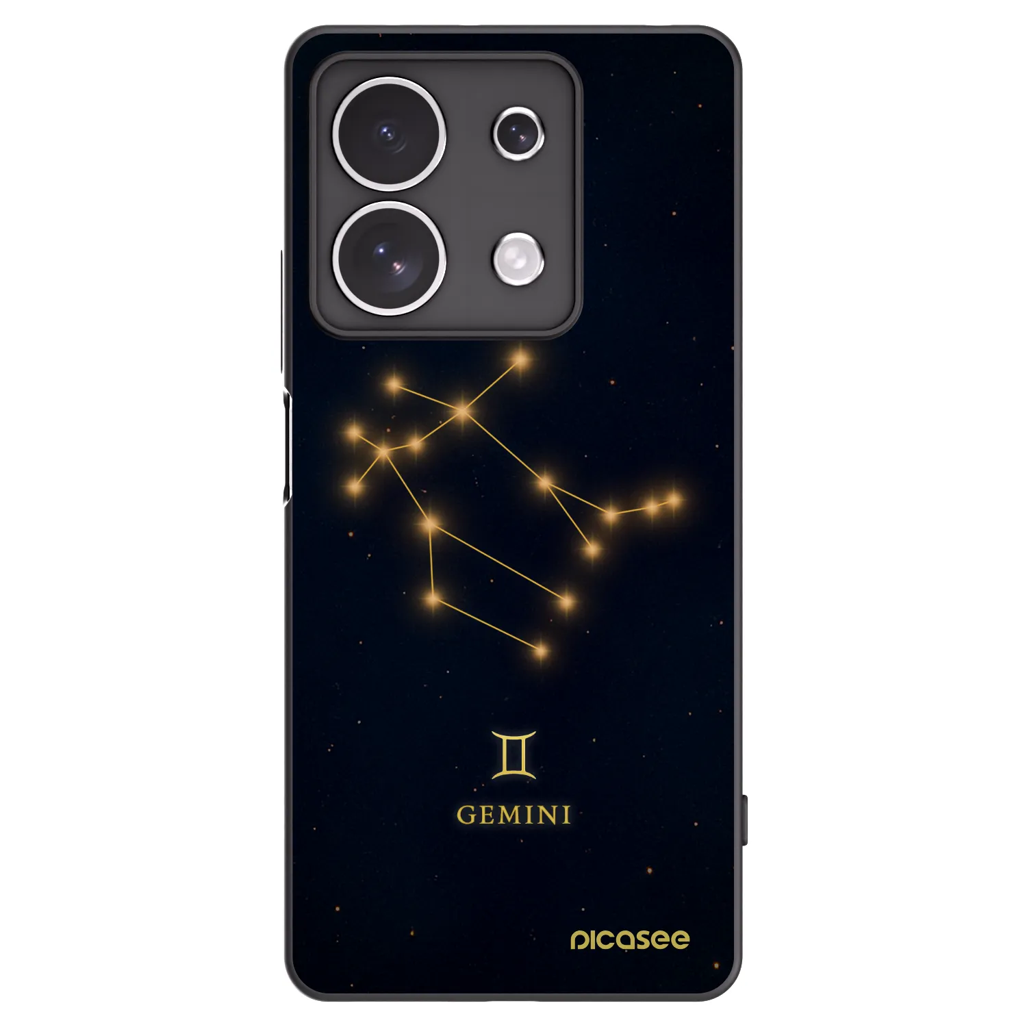 Picasee crna silikonska maskica za Xiaomi Redmi Note 13 4G - GEMINI