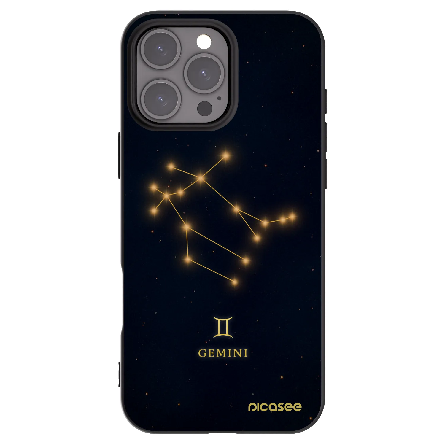 Picasee crna silikonska maskica za Apple iPhone 16 Pro Max - GEMINI