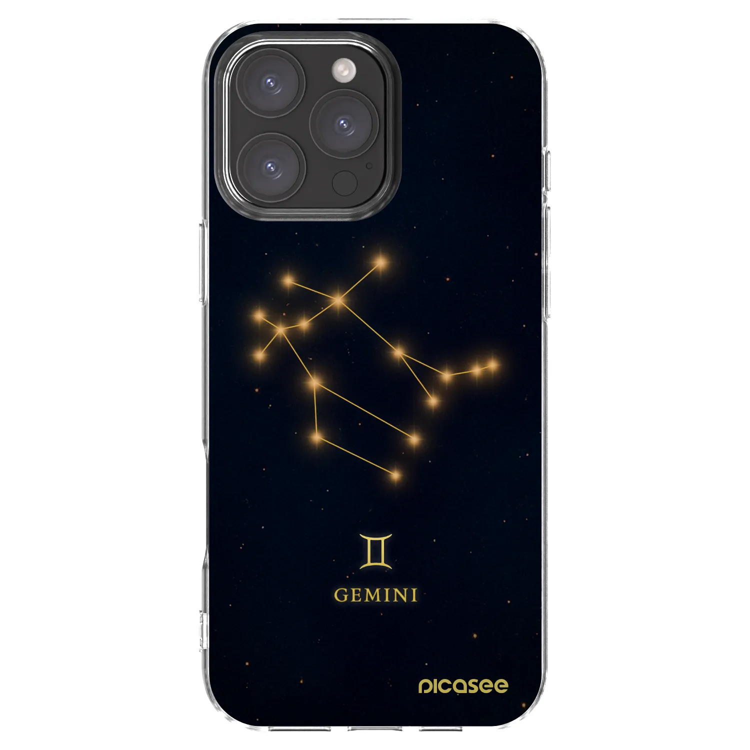 Picasee silikonska prozirna maskica za Apple iPhone 16 Pro Max - GEMINI