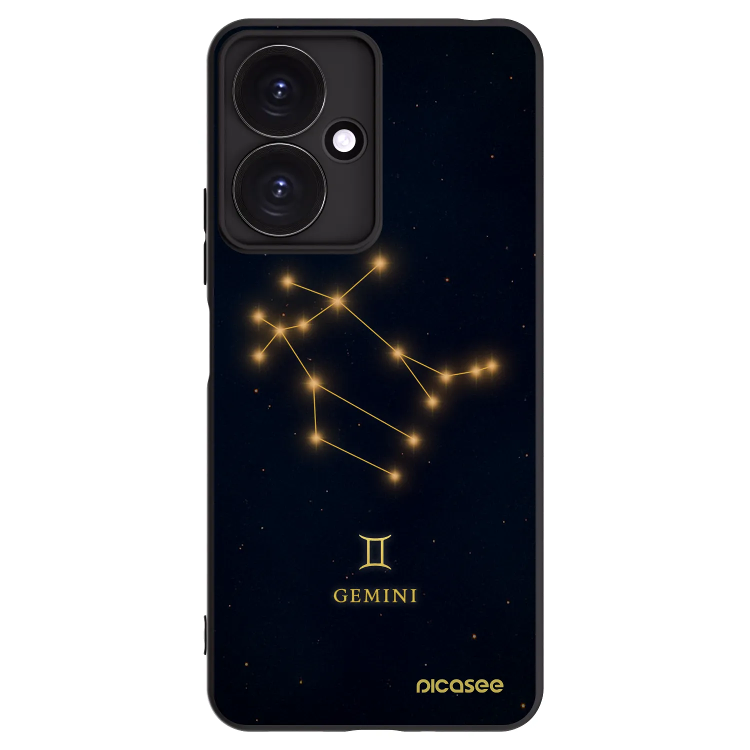 Picasee crna silikonska maskica za Xiaomi Redmi 13C 5G - GEMINI