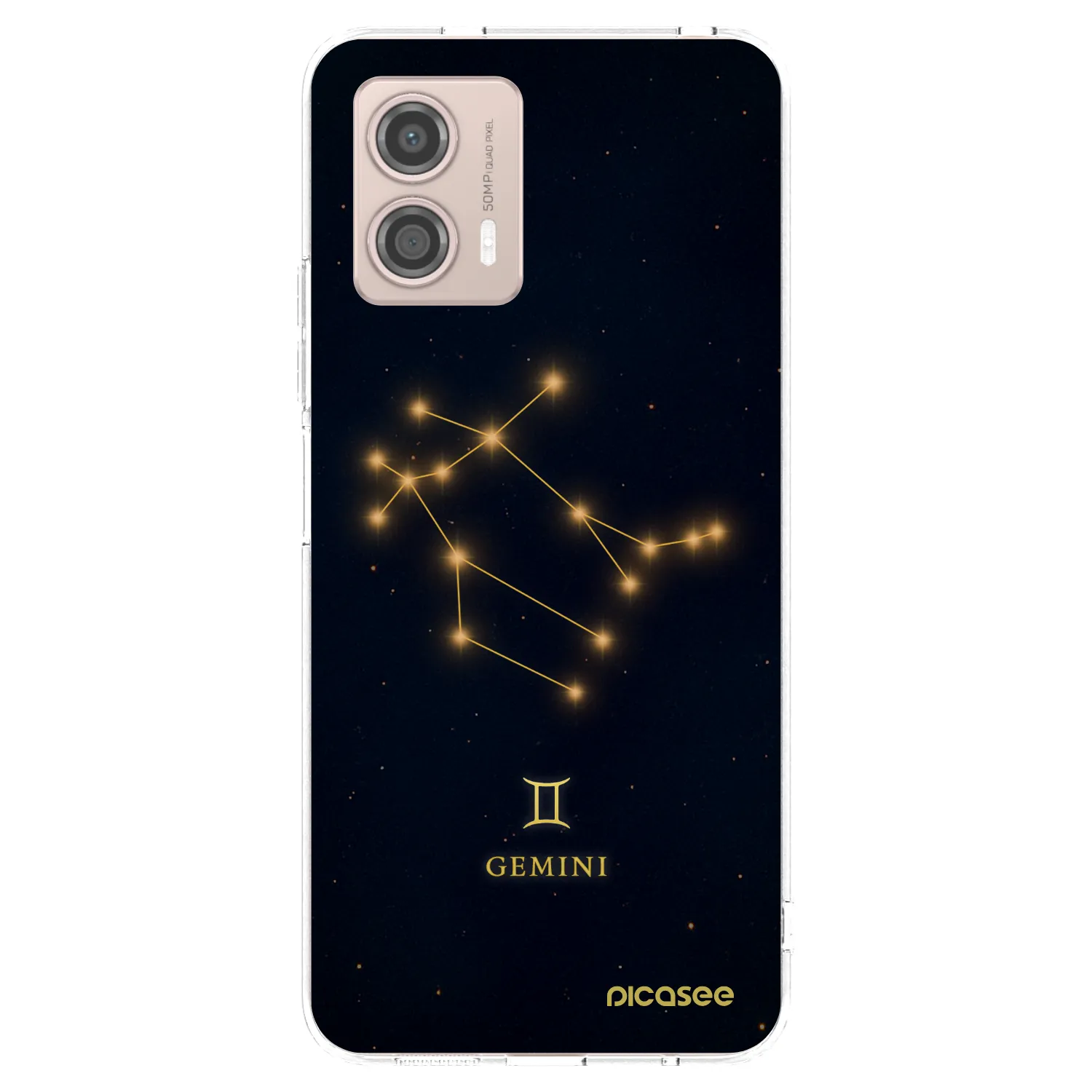Picasee silikonska prozirna maskica za Motorola Moto G53 5G - GEMINI