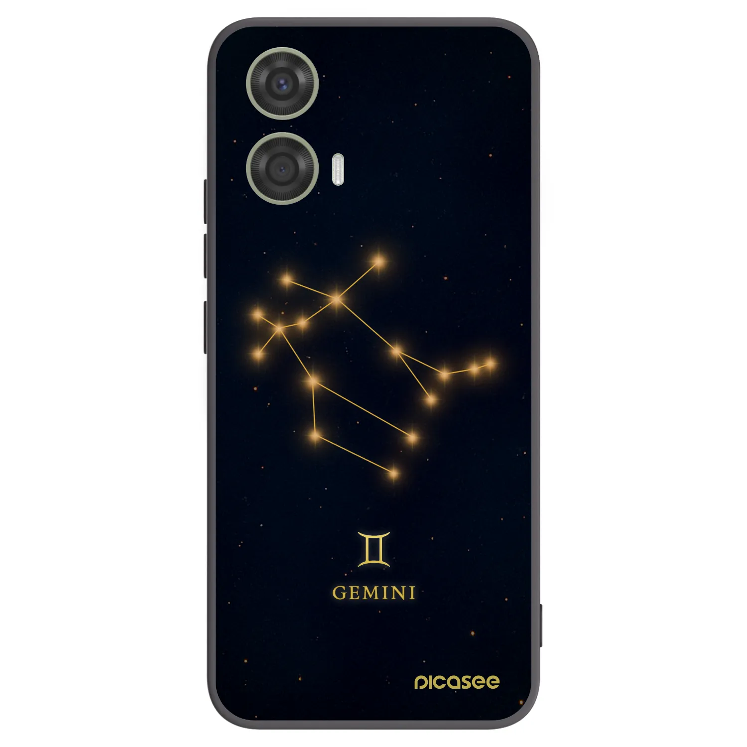 Picasee crna silikonska maskica za Motorola Moto G24 - GEMINI