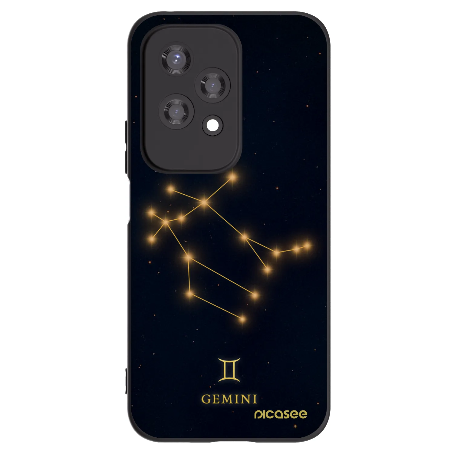 Picasee crna silikonska maskica za Honor 200 Lite - GEMINI