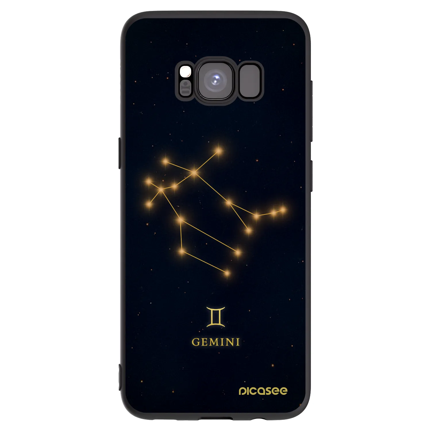 Picasee crna silikonska maskica za Samsung Galaxy S8 G950F - GEMINI